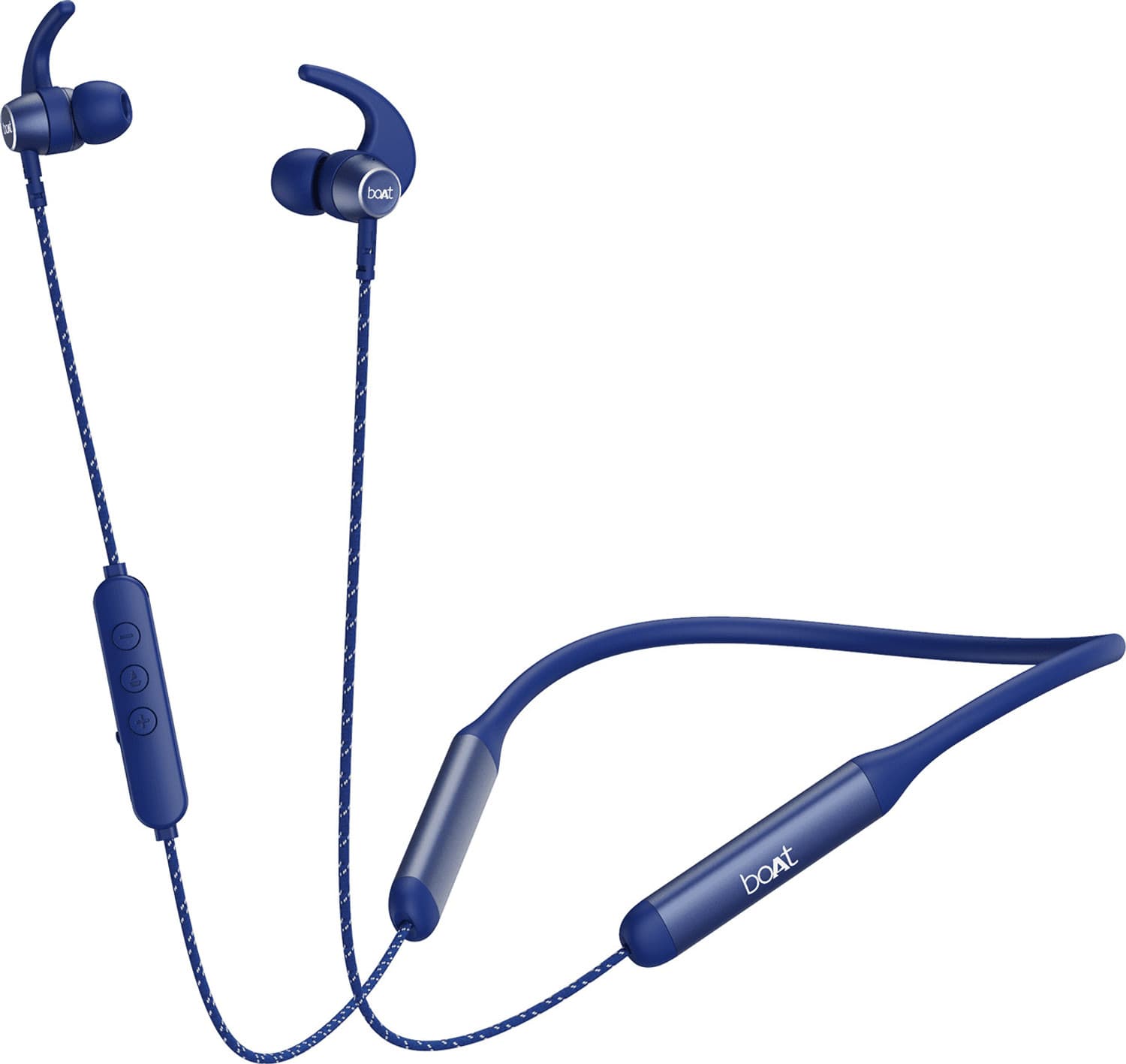 boAt Rockerz 333 Pro with 60 Hours Battery Bluetooth Headset (Navy Blue, In the Ear)