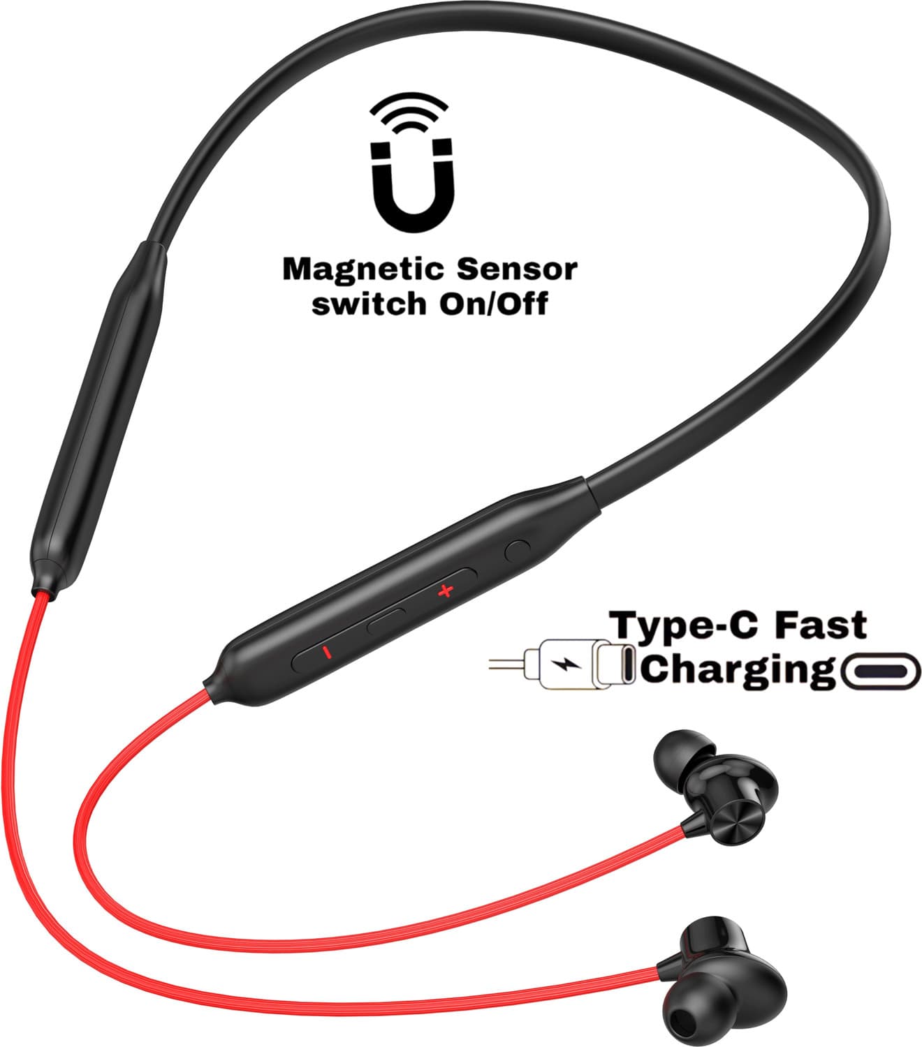 ptrox bullets z2 magnetic power off on 48hr playtime headphone neckband bluetooth