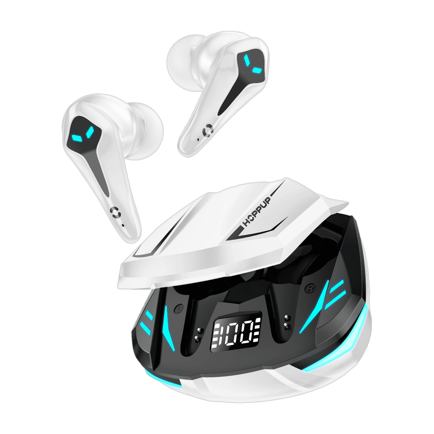 HOPPUP Predator Xo3 Gaming Earbuds with 35MS Low Latency, 13MM DRIVERS & 50H PlayTime Bluetooth Headset