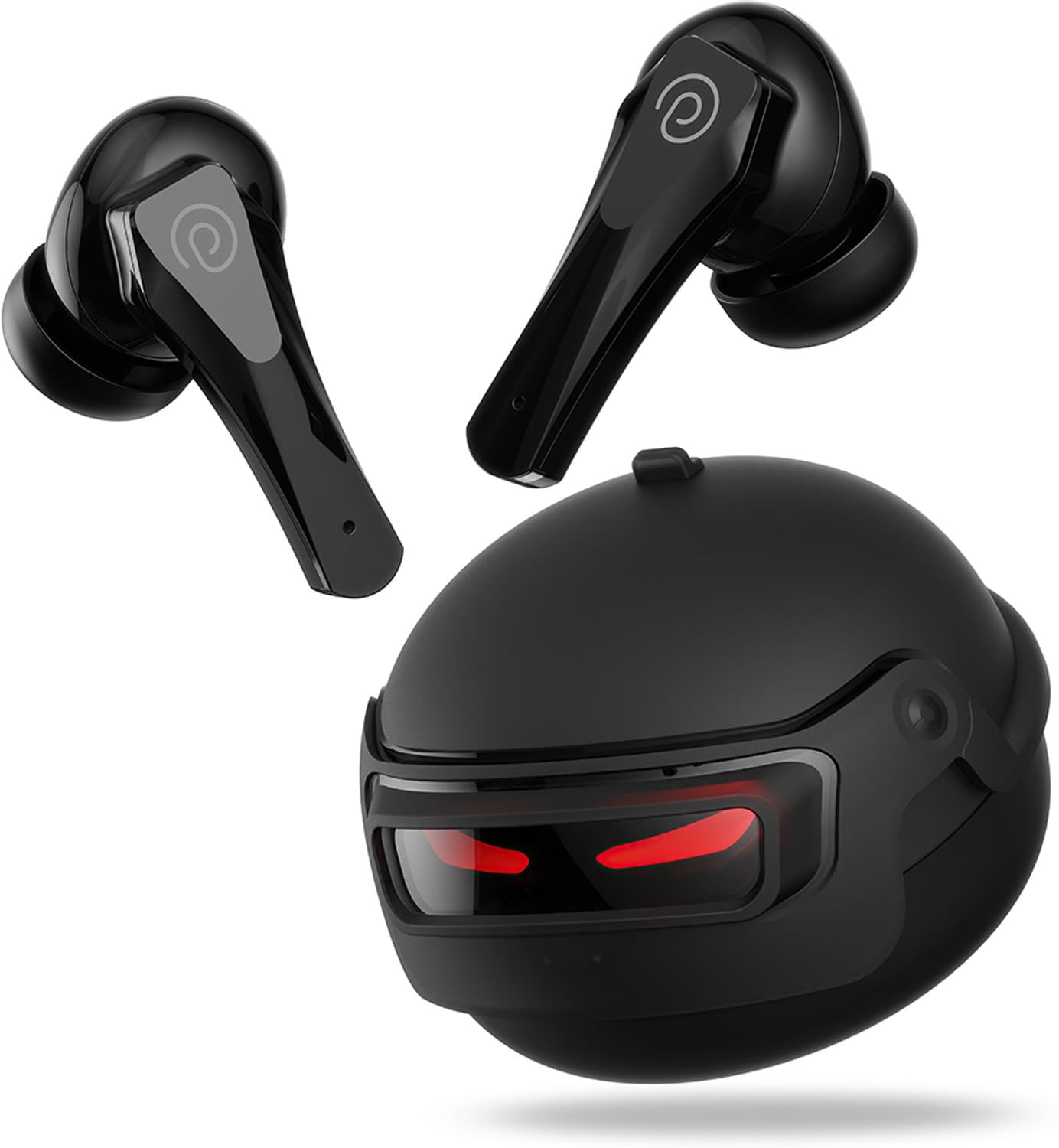 Bassbuds Surge w/ 40ms Low Latency Gaming,50Hrs Playtime,Mobile App,AI-ENC Calls Bluetooth Headset (Black, True Wireless)