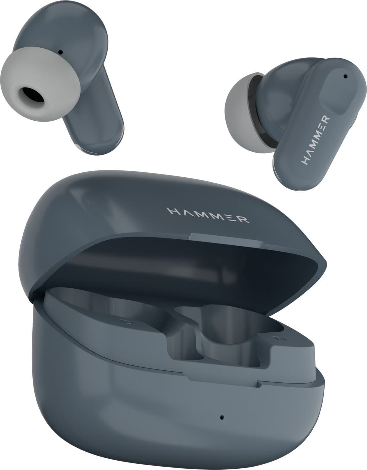 Airflow Go Earbuds with 80H Playtime, 13mm Titanium Driver, 40ms Gaming Mode Bluetooth Headset (Grey, True Wireless)