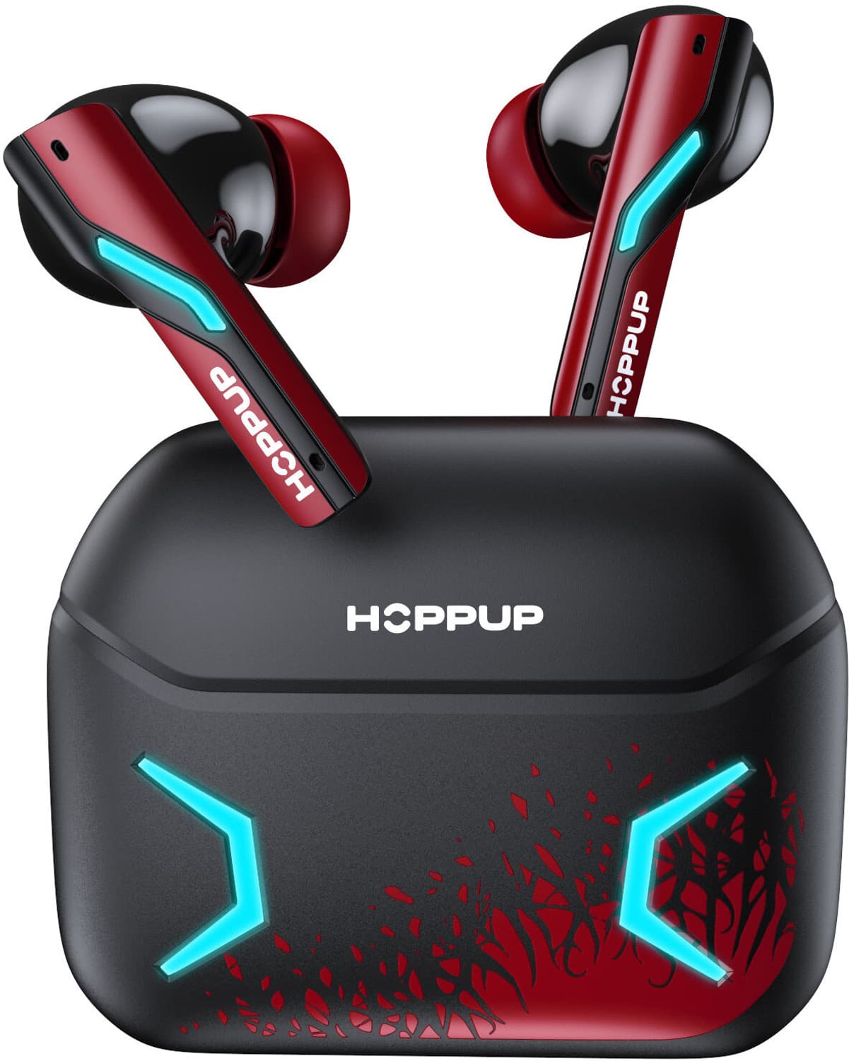 STRYKE S1 Gaming Earbuds with 35MS Low Latency, 13MM DRIVERS & 60H PlayTime Bluetooth Gaming Headset (Black, Red, True Wireless)