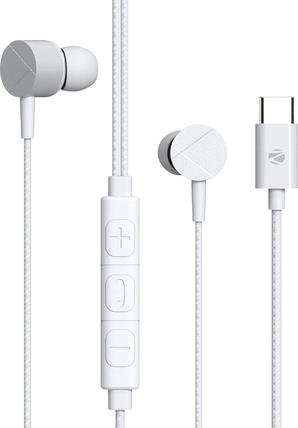 ZEBRONICS Zeb-Buds C2 Wired Headset (White, In the Ear)
