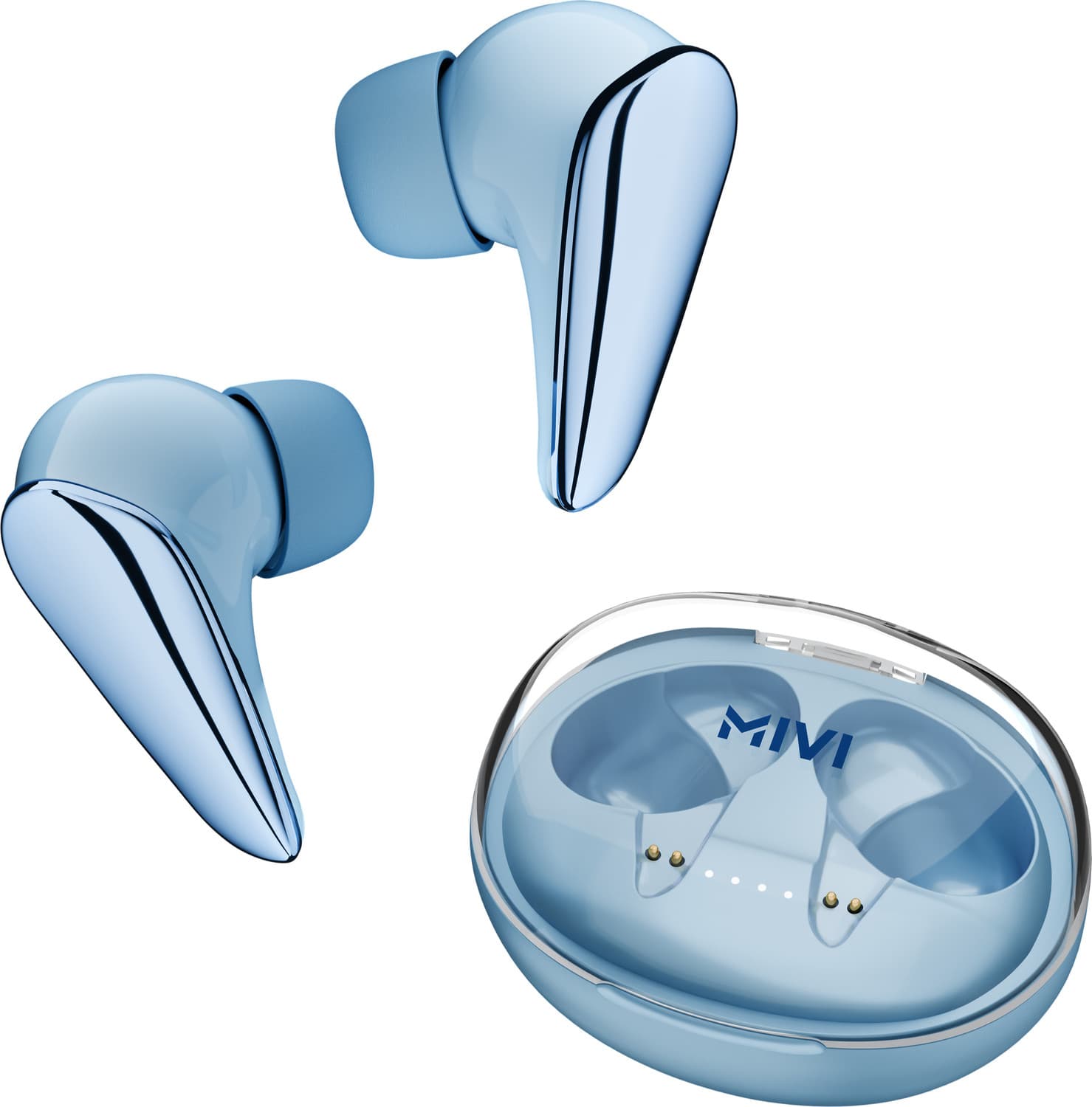 DuoPods Tune ,70H, 3D Soundstage, AI-ENC, BT v5.3 with AAC earbuds Bluetooth Headset (Arctic Blue, True Wireless)