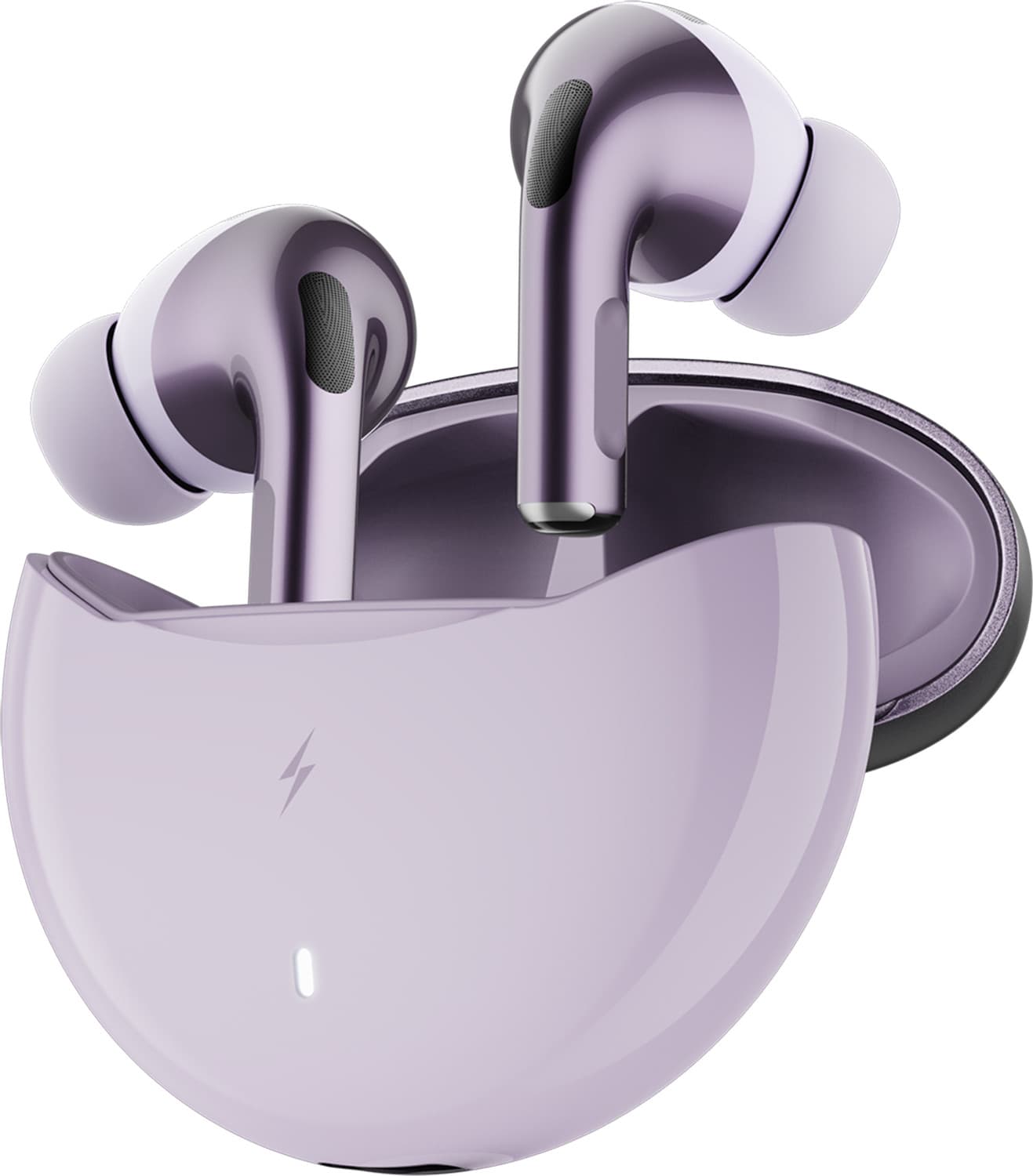 Aero Pro TWS Earbuds, Custom EQ Profiles, 50H Battery, Quad Mic ENC, BT 5.4 Bluetooth Headset (Lilac, True Wireless)