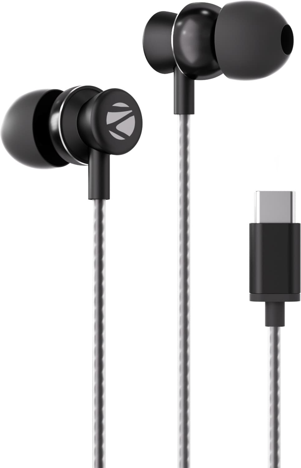 ZEBRONICS Zeb-Buds C10, with In-Line Mic, Type-C, 10mm Drivers, Deep Bass, Metallic Design Wired Headset