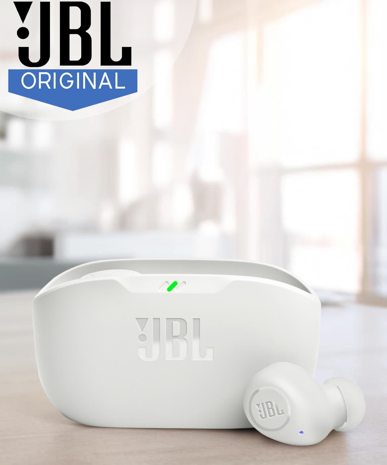 JBL Wave Buds TWS, 32Hr Playtime, IP54, Smart Ambient & TalkThru Mode, JBL App, Bluetooth Headset