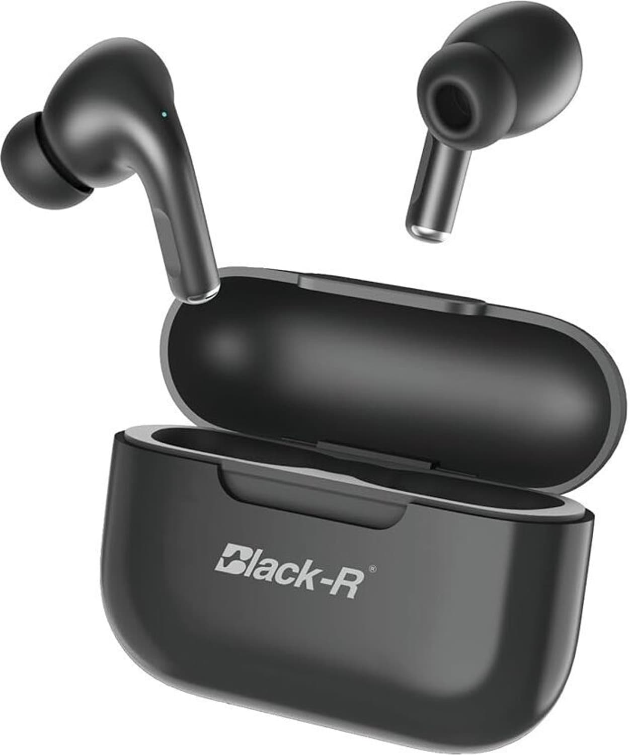 Black-RR-001 Wireless in Ear Earbuds with 130H Playtime, V5.4 Version, 45ms Bluetooth Gaming Headset (Black, In the Ear)