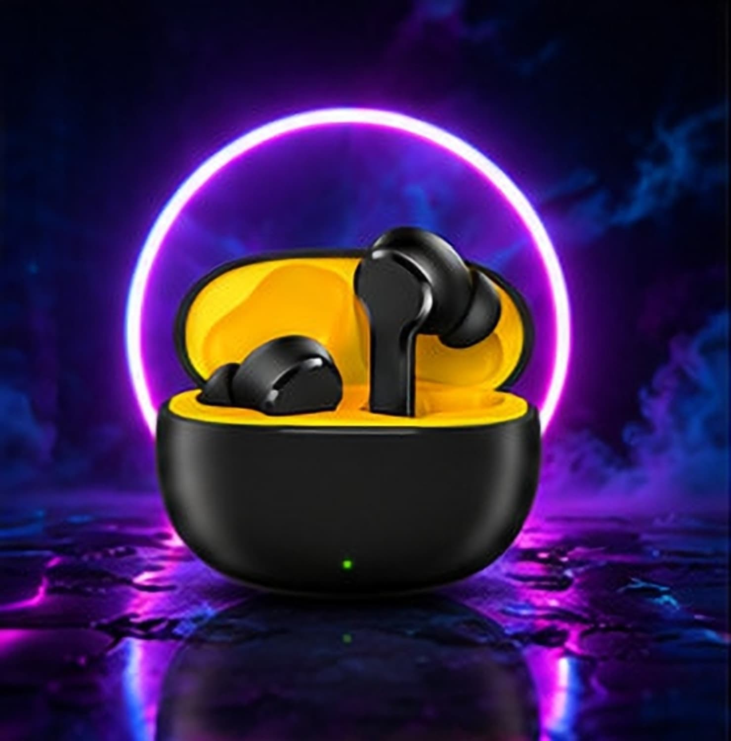 TWS Earbuds with Premium Build & Crystal Clear Sound Bluetooth Headset (Black, True Wireless)