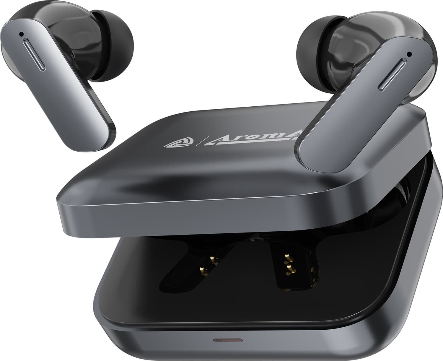 Buds Air 7 V5.4 Upto 60Hr Playtime ENC Dual Paring Fast Charging, Heavy Bass Bluetooth Headset (Metallic Black, True Wireless)