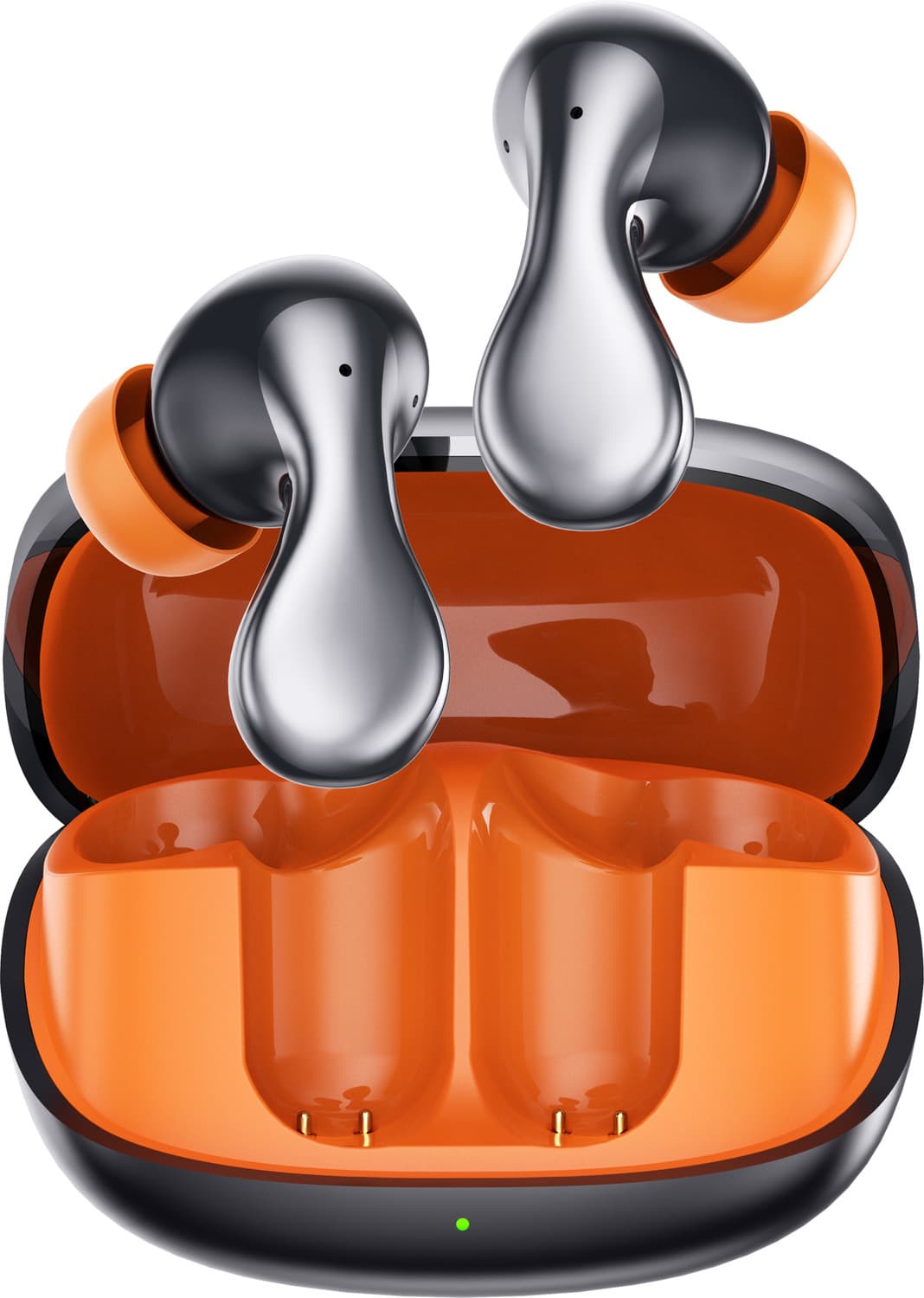 Human Buds with 50dB ANC, 360 Spatial AI Audio, Hi-Res LHDC and 40 hrs Playtime3 Bluetooth Gaming Headset (Orange, In the Ear)