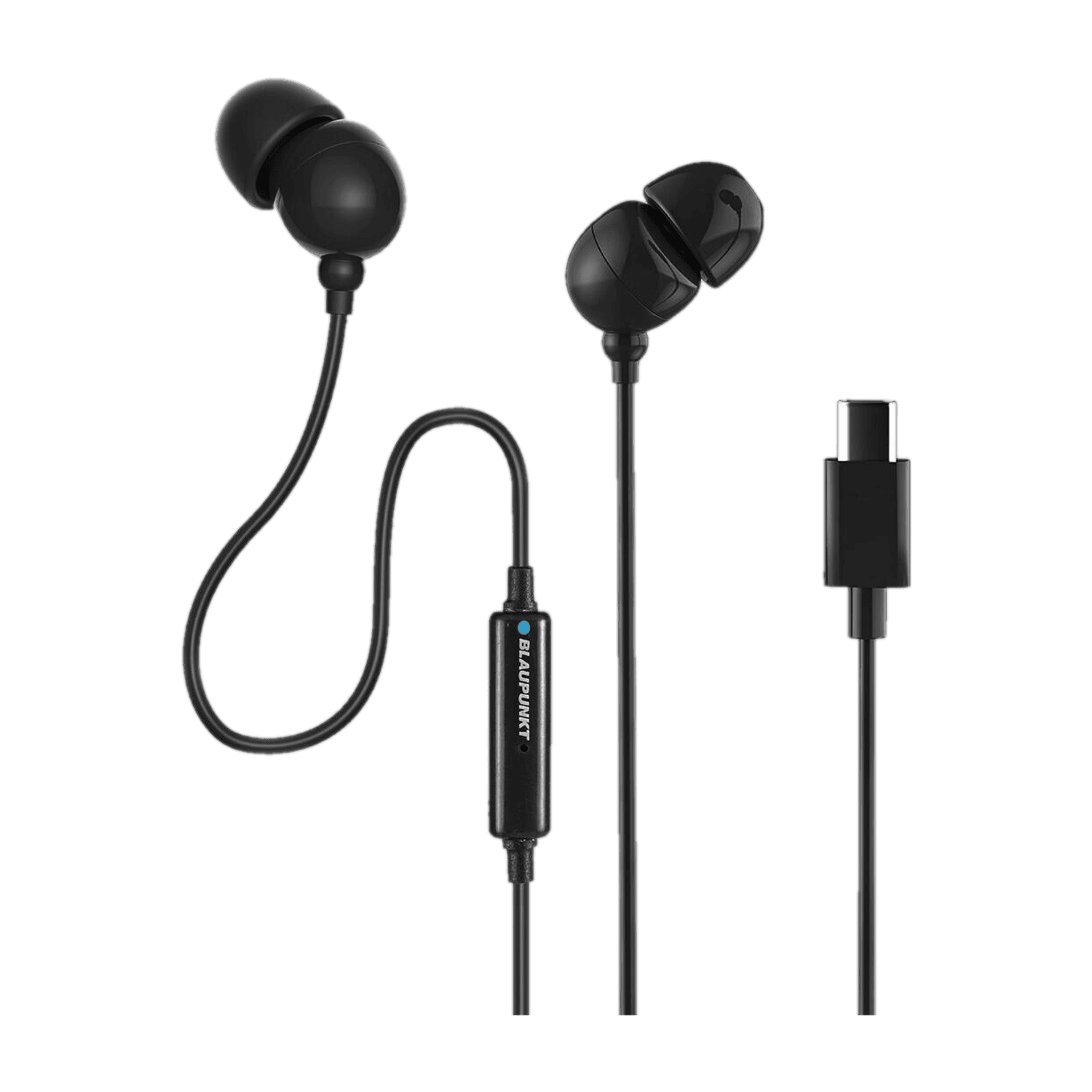Blaupunkt EM06 in-Ear Type C earphone with Mic and Deep Bass,HD Sound with Noise Isolation Wired Headset