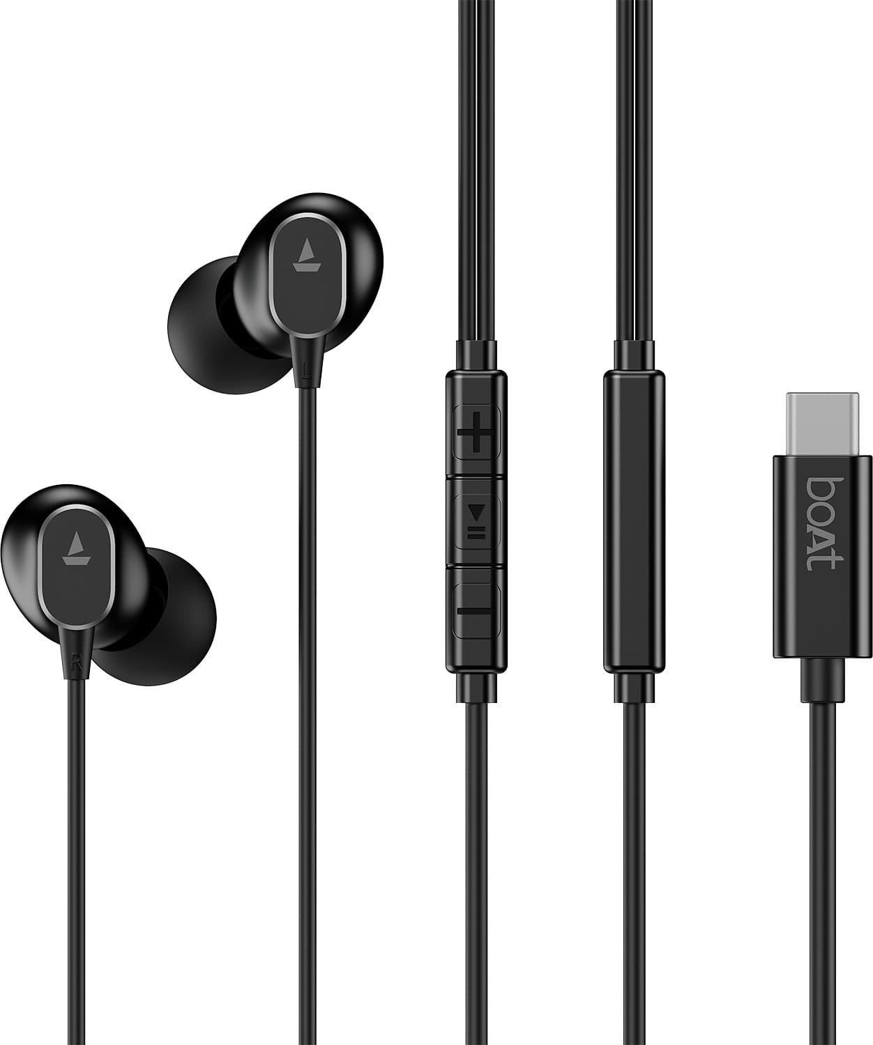 Bassheads 90C Wired Headset (Black, In the Ear)