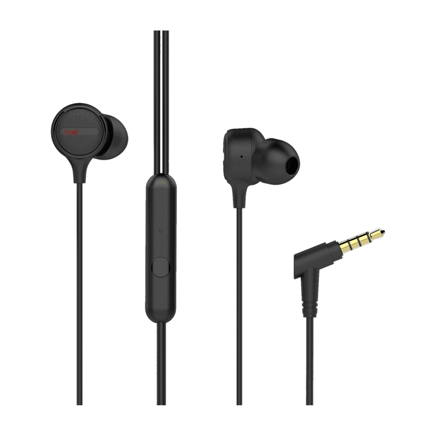 boAt Bassheads 103 Black Wired Headset