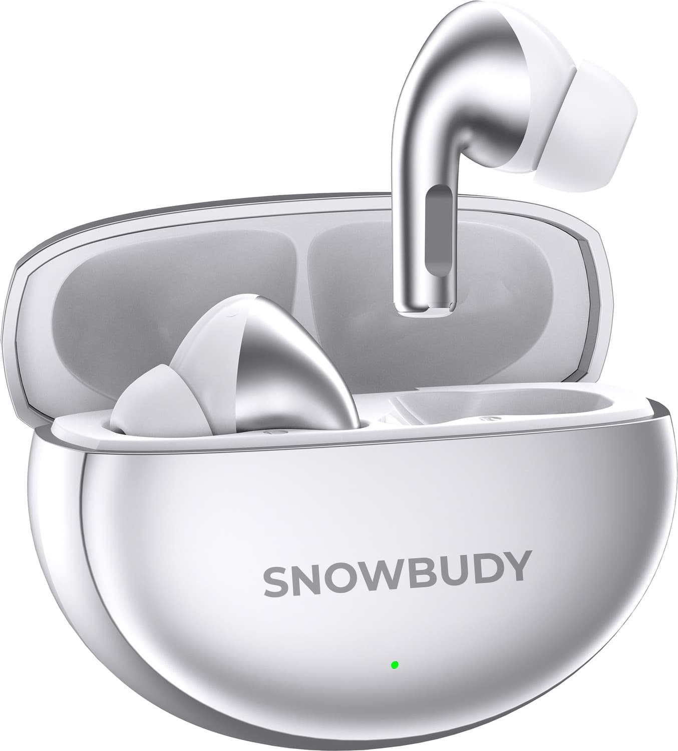 Nord 4Pro True Wireless Earbuds with Dual Mic & AI Crystal Clear Call-1 Bluetooth Gaming Headset (Silver, True Wireless)