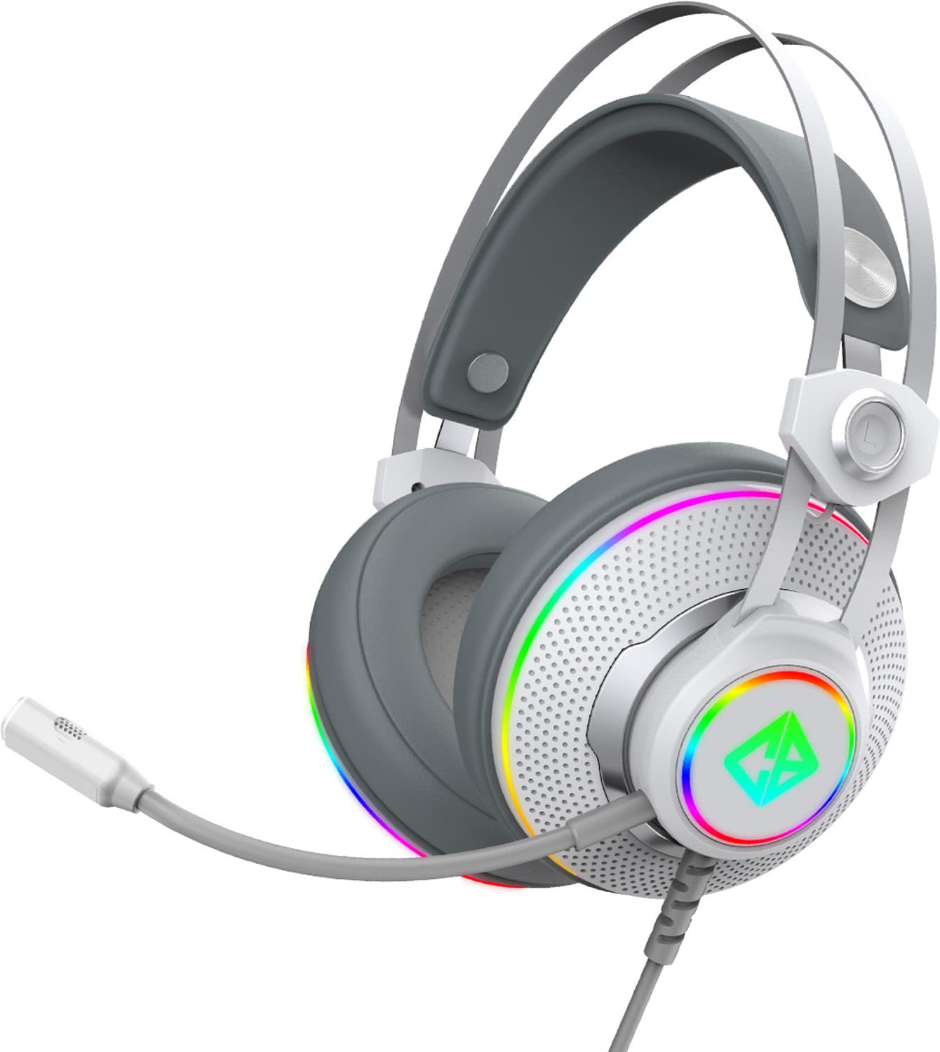 Cosmic Byte Proteus Dual Input USB and 3.5mm, 7.1, RGB LED, ENC Microphone, Software Wired Gaming Headset