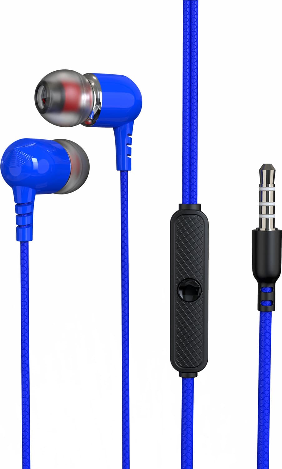 VX-02 Wired Earphone Handsfree with Mic Wired Headset (Blue, In the Ear)