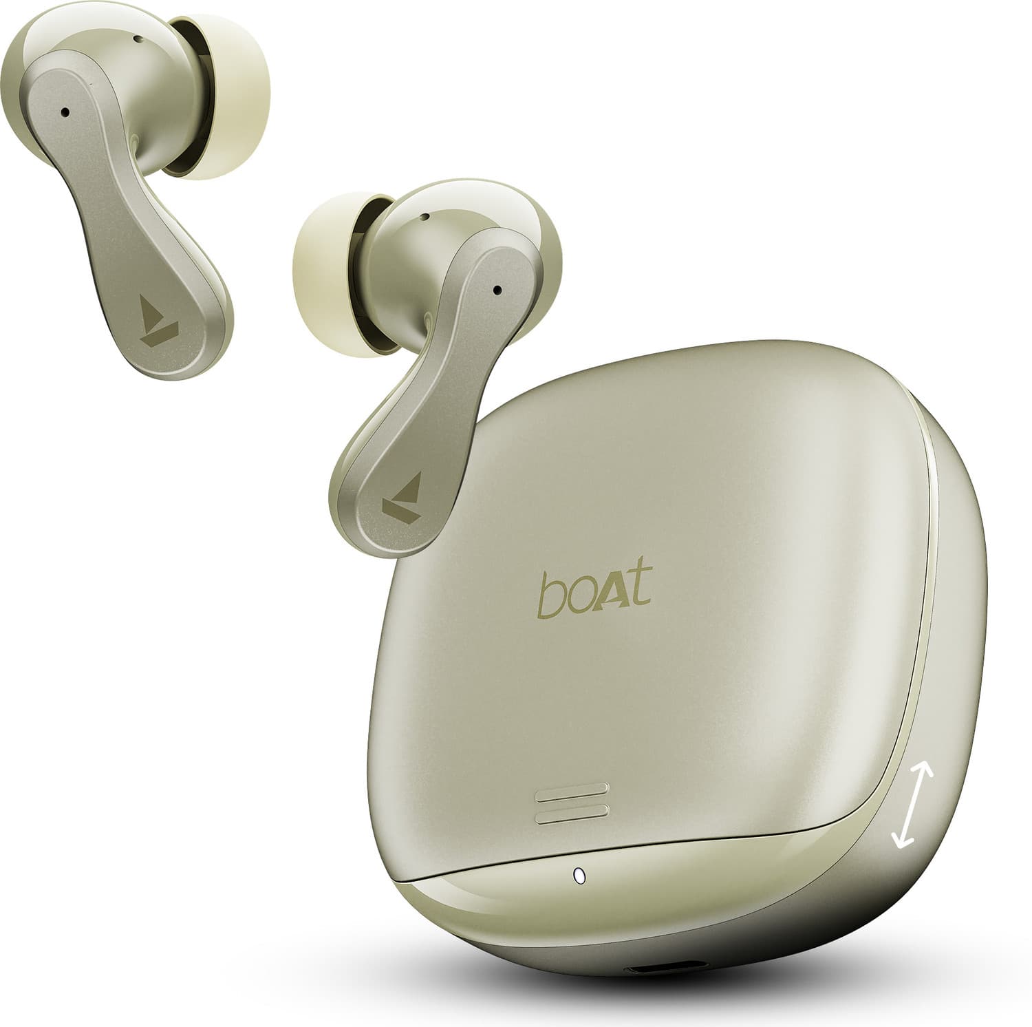 boAt Airdopes 313, Glide Shell, ENx Tech, 75 Hrs Battery, ASAP Charge, App Support Bluetooth