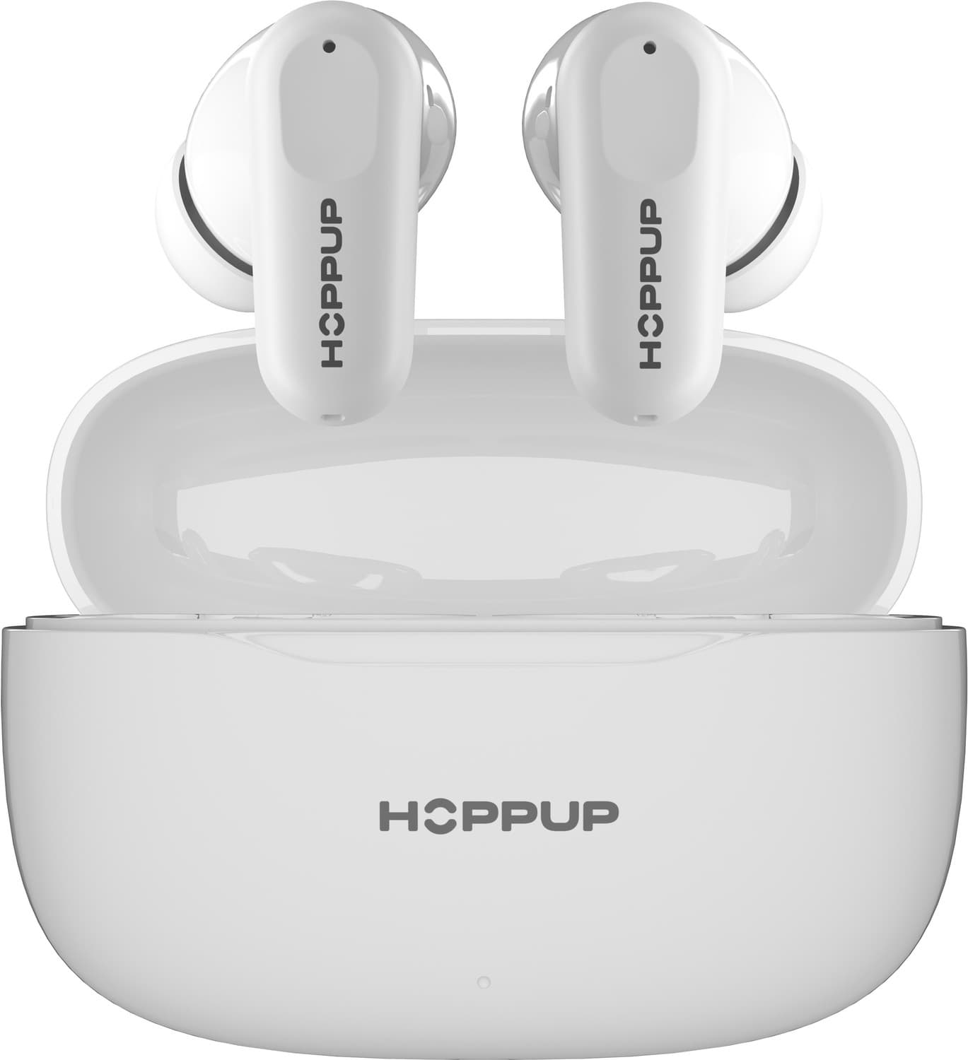 AirDoze S51 Earbuds with 50H PlayTime, 40MS Low Latency, AI ENC & 5.4v Bluetooth Headset (White, True Wireless)
