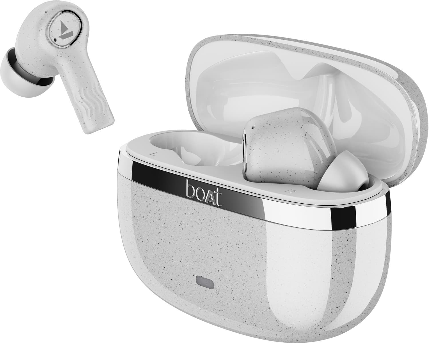 Nirvana Iris Bluetooth Headset (Quartz White, True Wireless)
