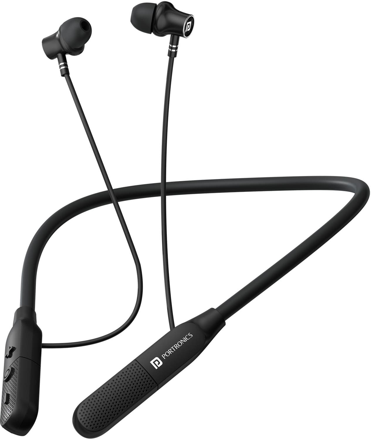 Harmonics Z13 in Ear Bluetooth Neckband, 35 Hours Playtime,HD Mic,Dual Pairing Bluetooth Headset (Black, In the Ear)