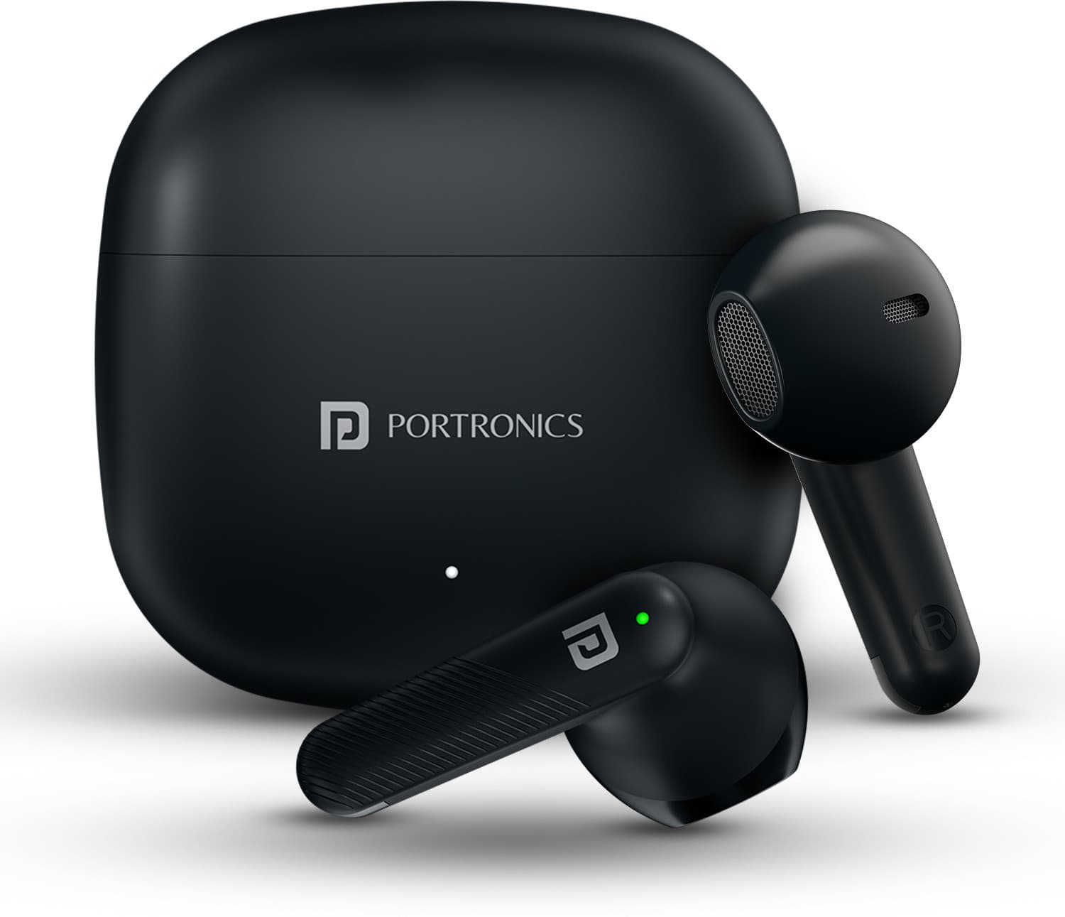 Portronics Harmonics Twins S18 Earbuds With 30H Playtime,Game/Music Mode,Touch Control Bluetooth