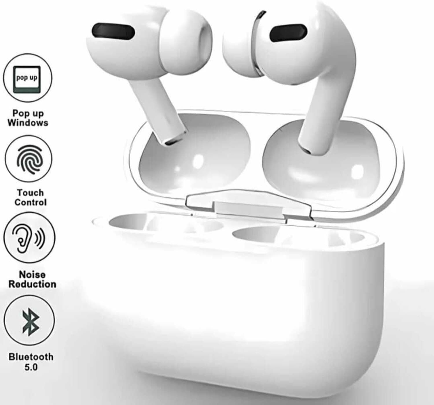 White air buds pro best -99 Bluetooth Headset (White, In the Ear)