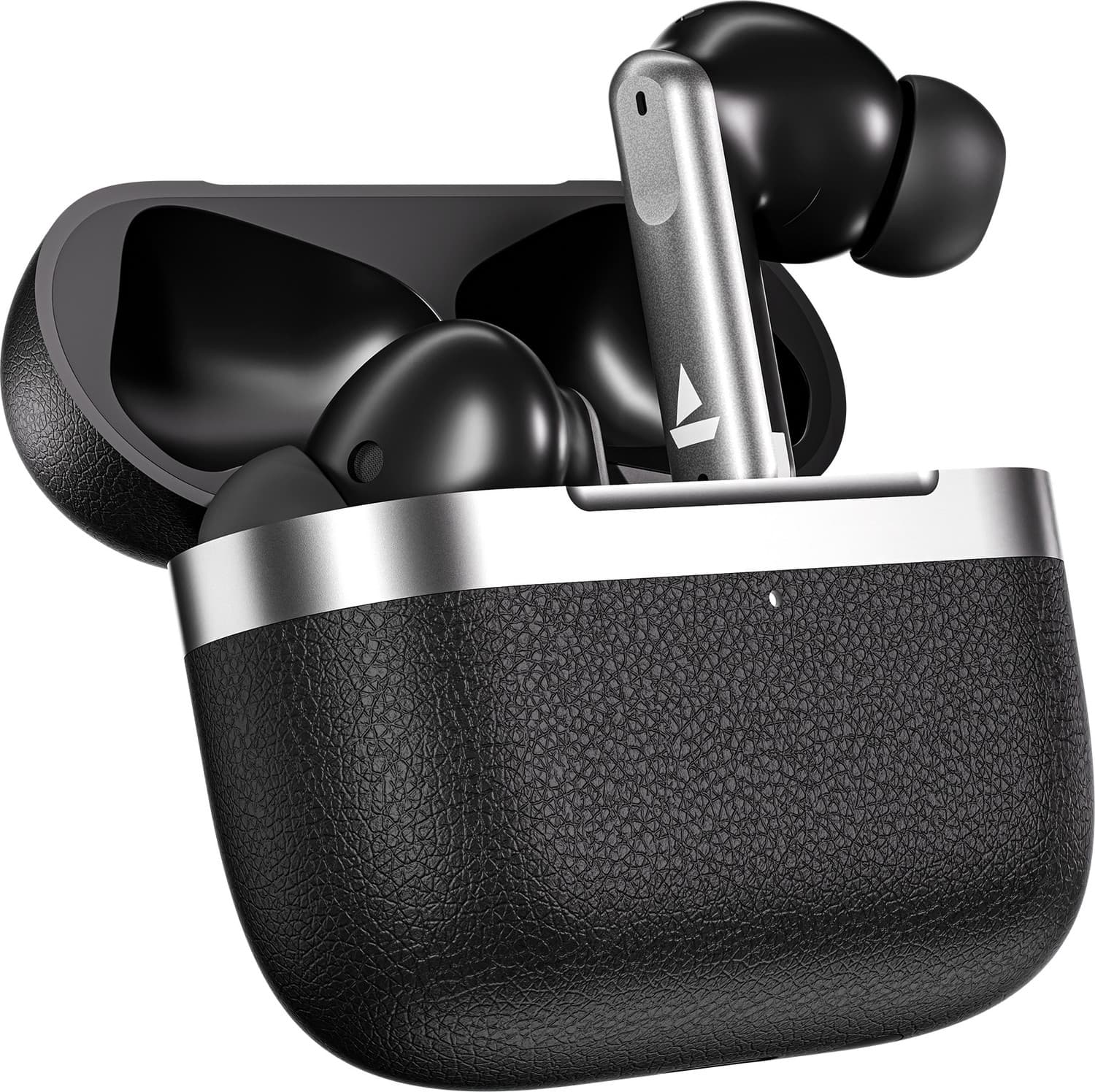 boAt Airdopes 111v2, Leather Finish,4Mics ENx,50HRS Playback,13mm Drivers,Fast Charge Bluetooth