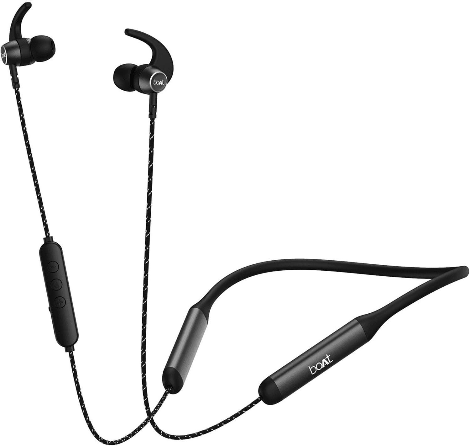 boAt Rockerz 333 Pro with 60 Hours Battery Bluetooth Headset (Active Black, In the Ear)