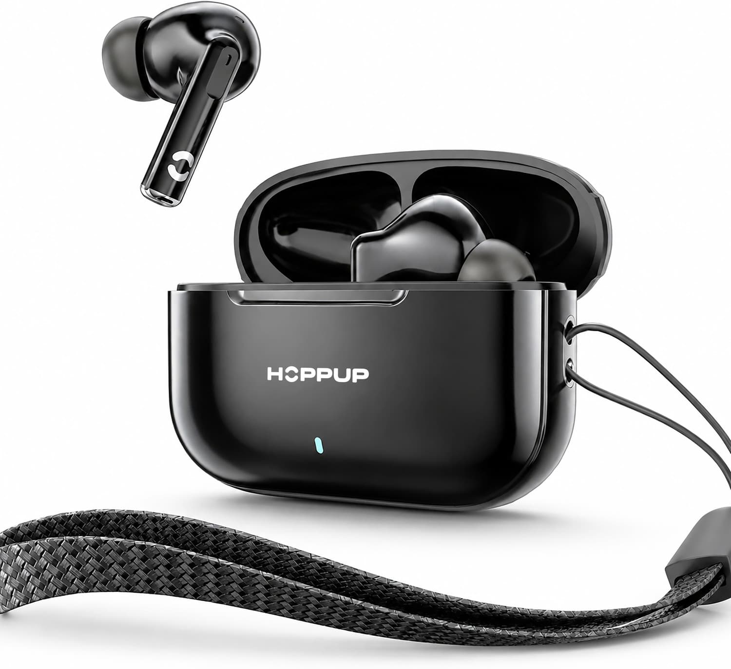 AirDoze A1 with 50H Playtime,AI ENC,13MM Drivers,Type-C Fast Charging & BT 6.0 Bluetooth Headset (Black, True Wireless)