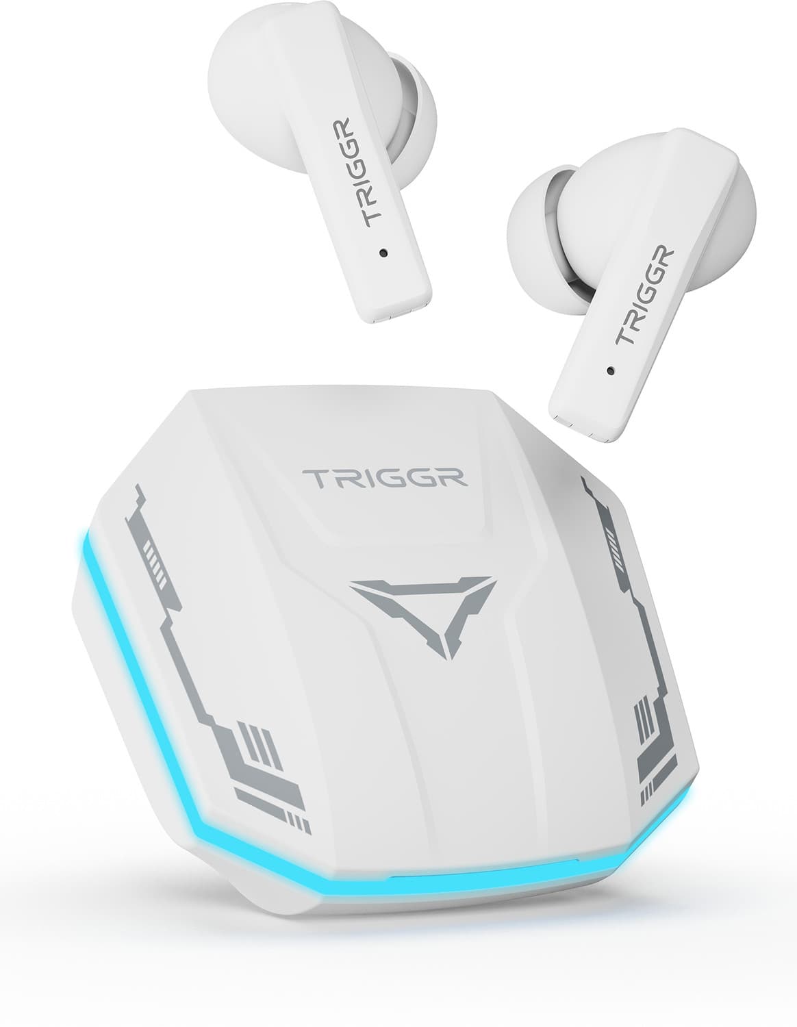 Raze 2 with Latest BT v6.0, Battle-LED, 40H Battery, 40ms Latency, Rubber Finish Bluetooth Headset (Cloud White, True Wireless)
