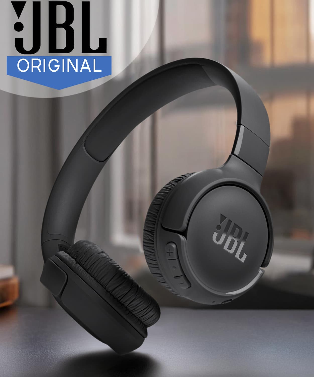 JBL Tune 520 BT 57Hr Playtime, Pure Bass, Multi Connect Bluetooth Headset, BT 5.3LE Bluetooth Headset