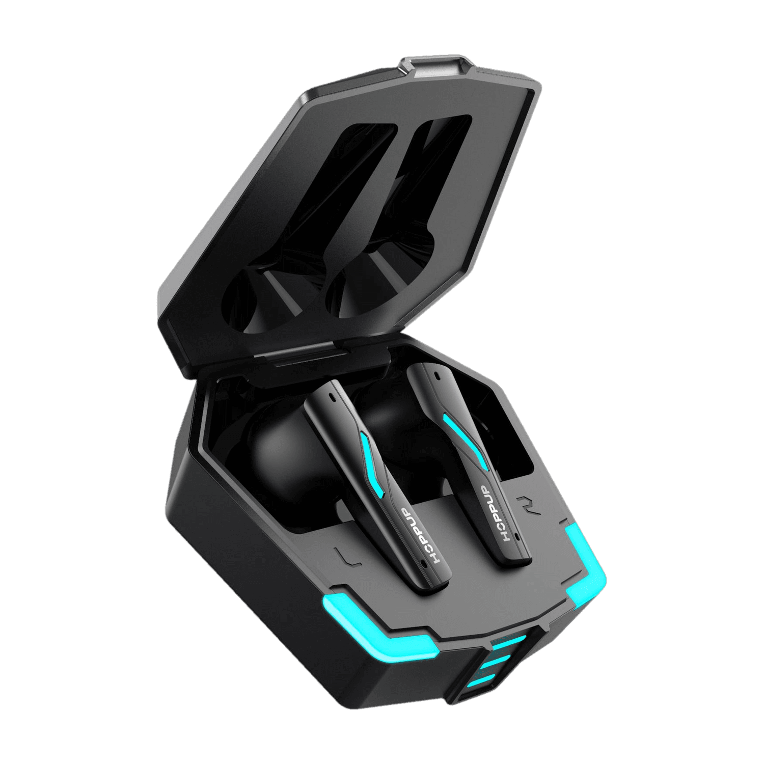 HOPPUP Predator Xo4 Gaming Earbuds with 35MS Low Latency,50H PlayTime,13MM Drivers,ENC Bluetooth Headset