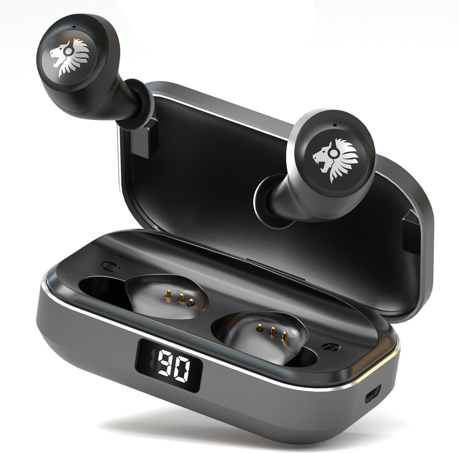 One Roar DENX45 TWS Earbuds, 60H Playtime, Noise Isolation, Bluetooth V5.1 Bluetooth Headset