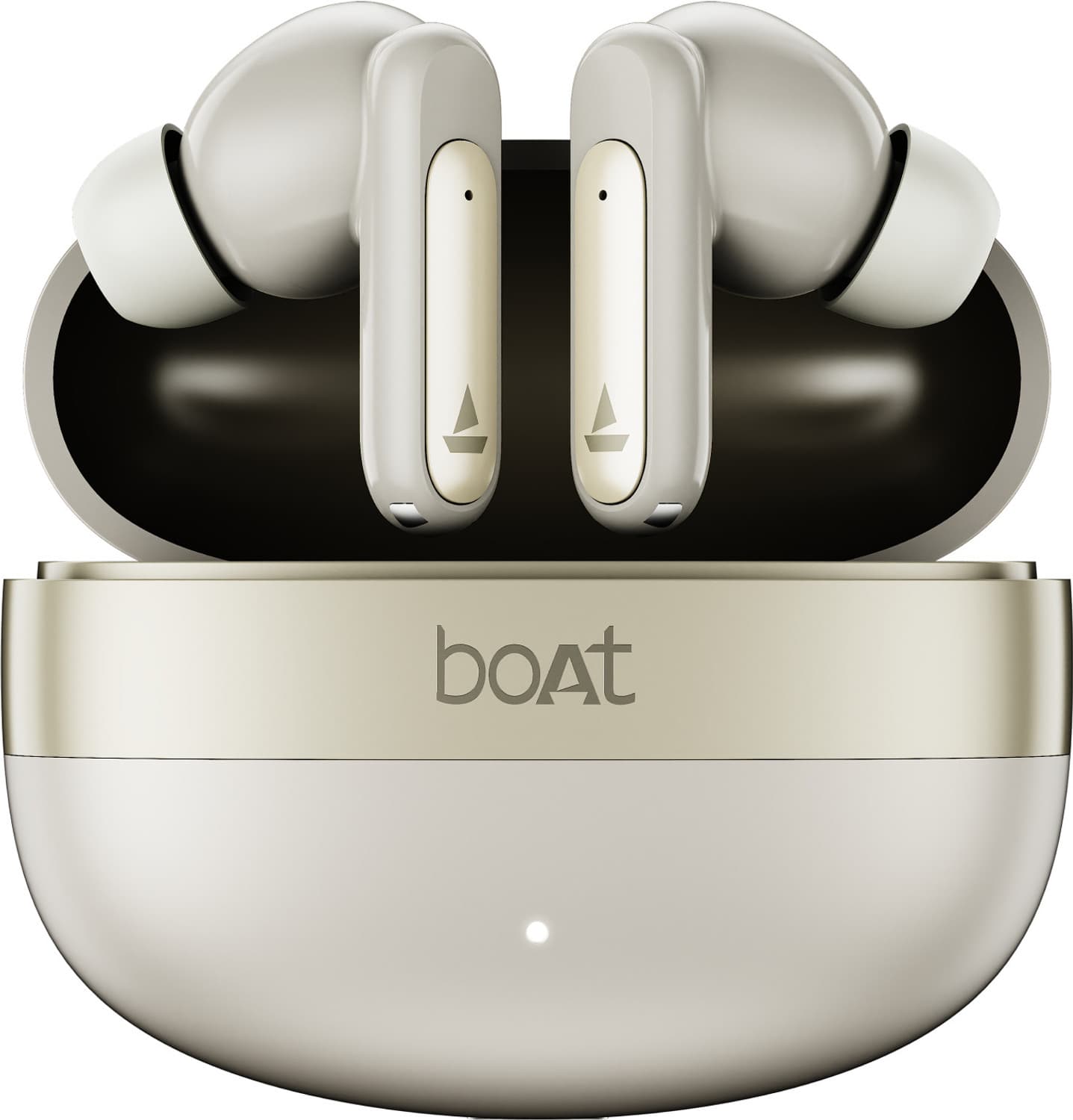 Airdopes Plus 421 ANC,35dB ANC,4 Mics,ENx,Spatial Audio,55H Battery,App Support Bluetooth Headset (Metallic White, True Wireless)