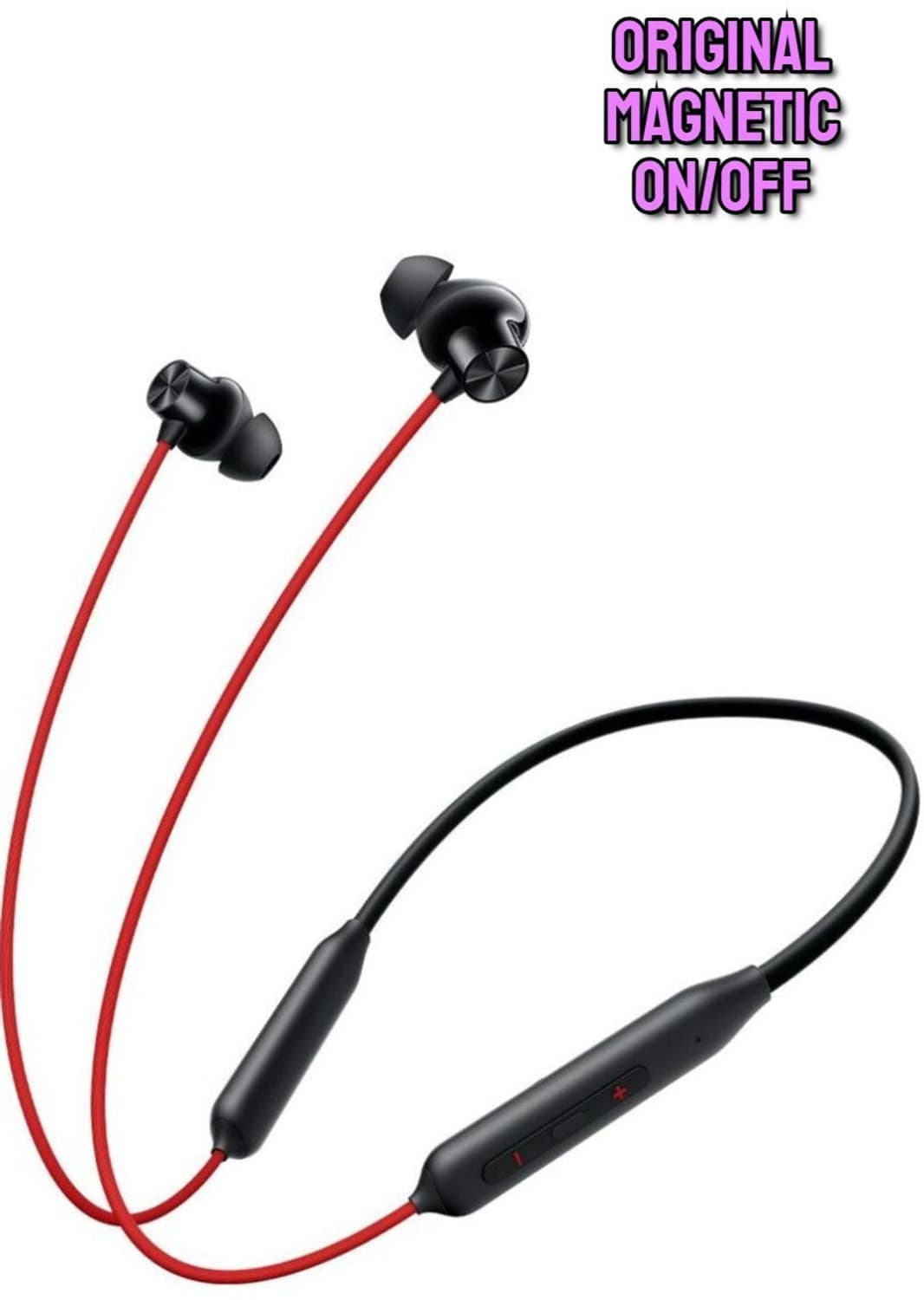 ONEPLUs++ bullets Wireless Z3 Bluetooth Headset Bluetooth Headset (Acoustic Red, In the Ear)