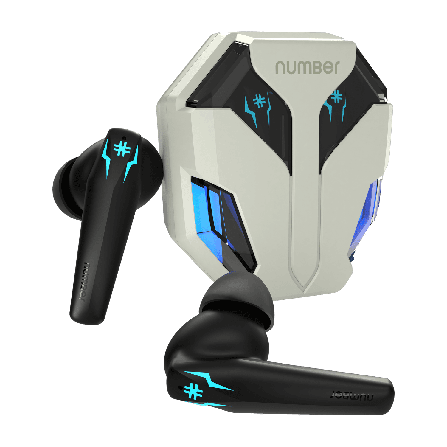 Number Super Buds Pro GT99, ENC Gaming, Super Low Latency 35 MS, Upto 50 Hrs Playback Bluetooth Headset