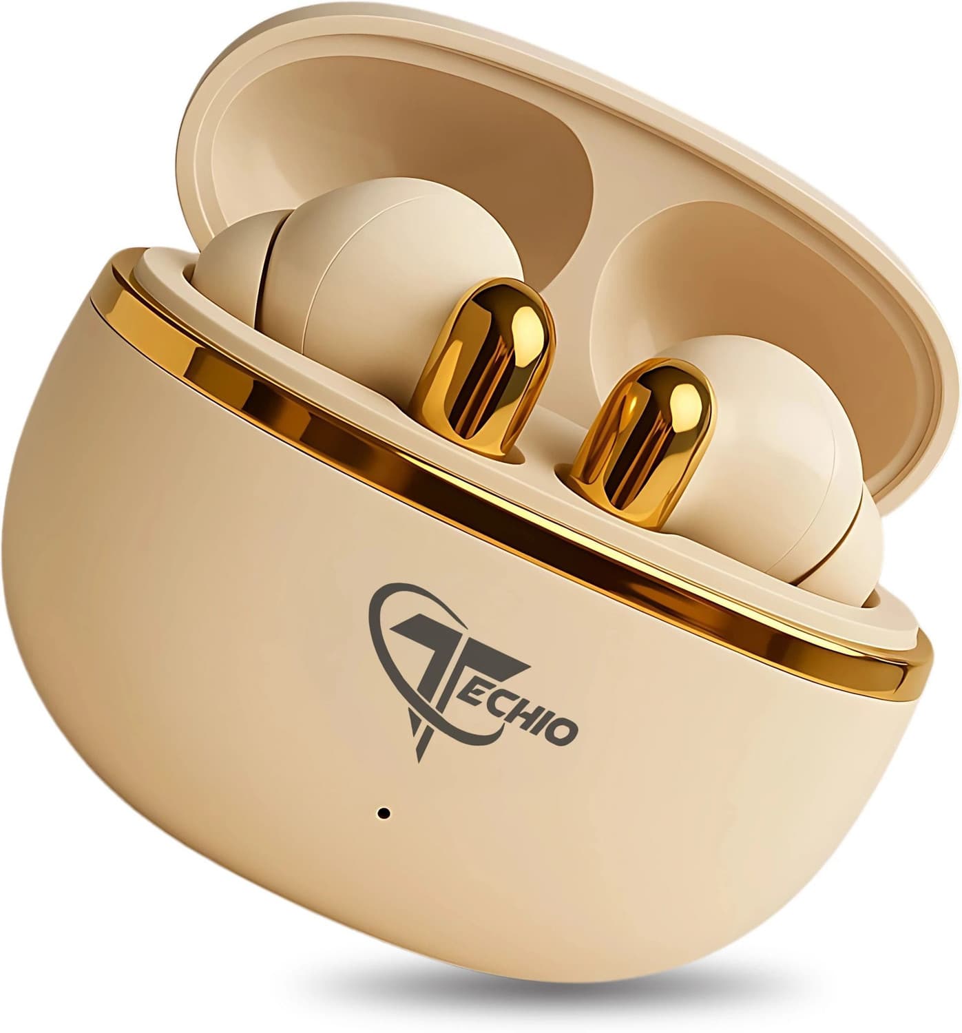 Techio Nirvana Ion Bluetooth Earbuds Deep Bass, 40H Playback, and Touch Controls Bluetooth