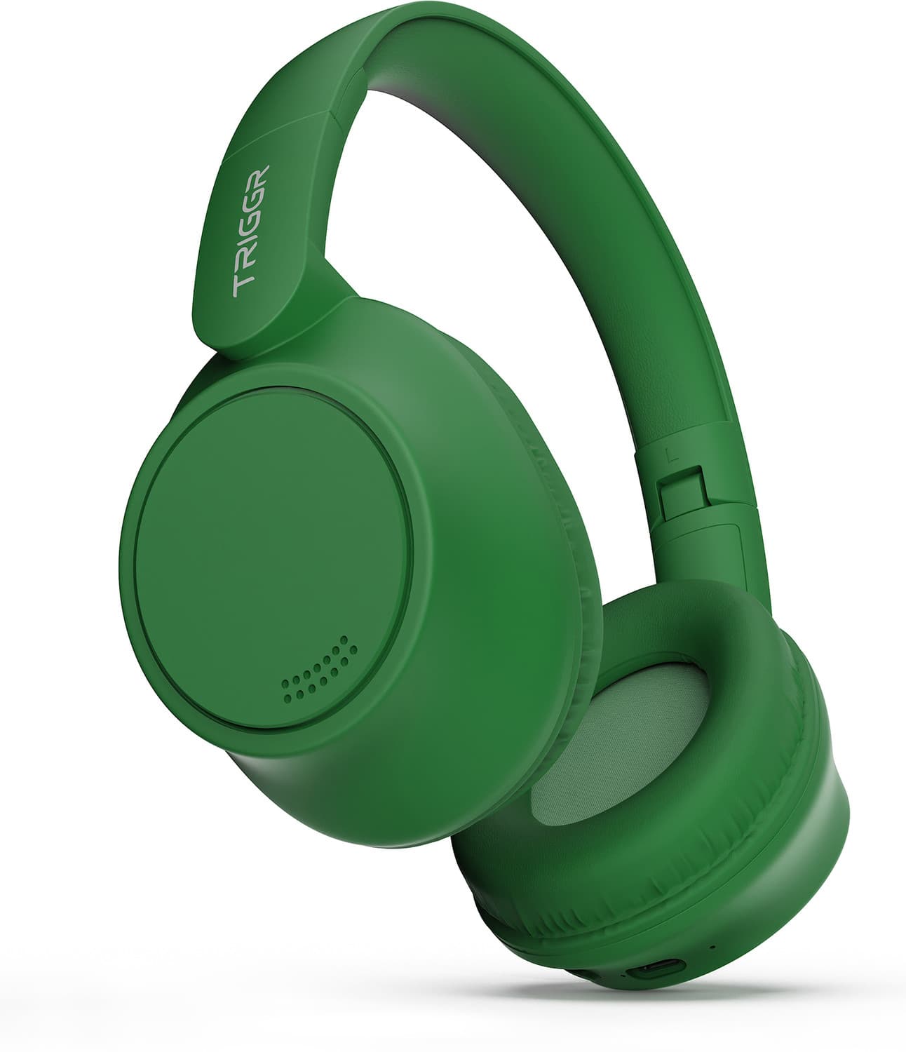 Punkheadz Z4 with 50H Battery, Dual Pairing, 40mm Drivers, Gaming Mode, BT v6.0 Bluetooth Headset (Alpine Green, On the Ear)