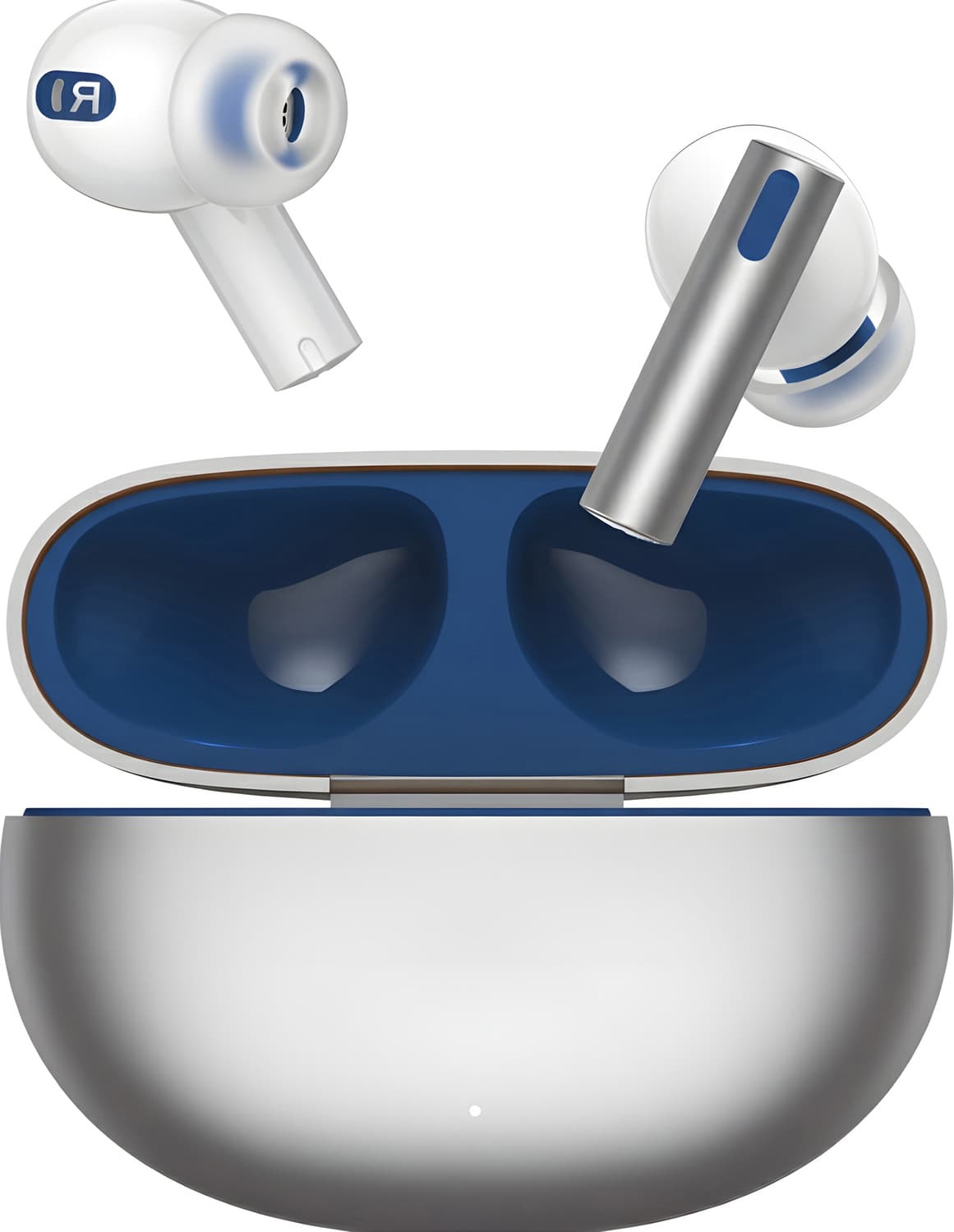 Air 6 Elite - 100 Hour Playback & Fast Charging Rich Bass Bluetooth Earbuds-4 Bluetooth Gaming Headset (Grey, In the Ear)