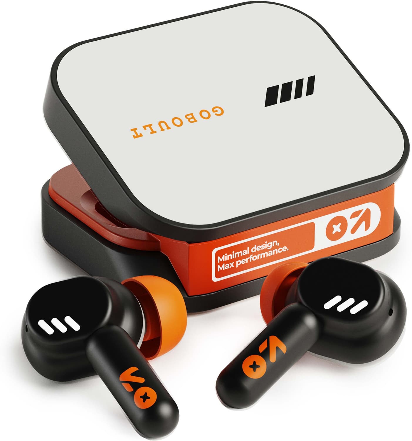 GOBOULT Tenet 75Hrs Battery, App Support, Dual Pairing, Quad Mic ENC, Boosted Bass, 5.4v Bluetooth