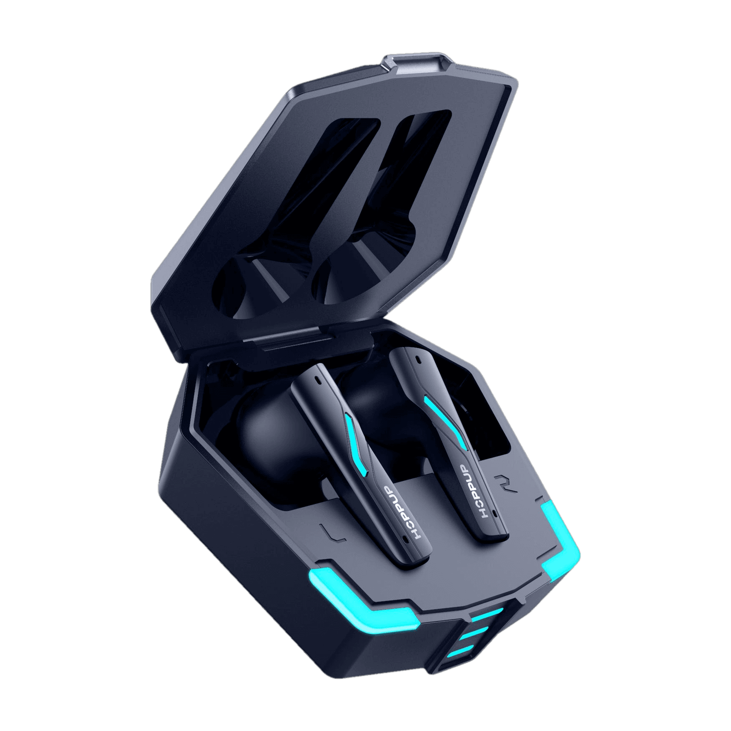 HOPPUP Predator Xo4 Gaming Earbuds with 35MS Low Latency,50H PlayTime,13MM Drivers,ENC Bluetooth Headset