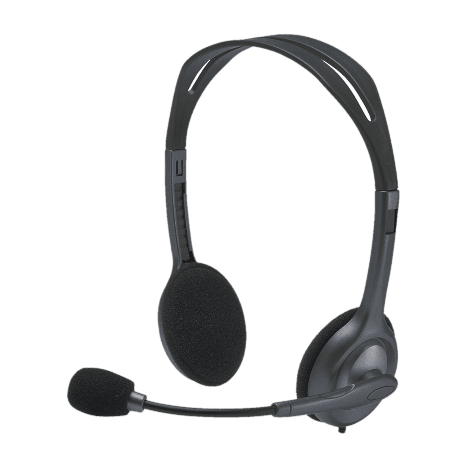 Logitech H-111 Wired Headset (Black, On the Ear)