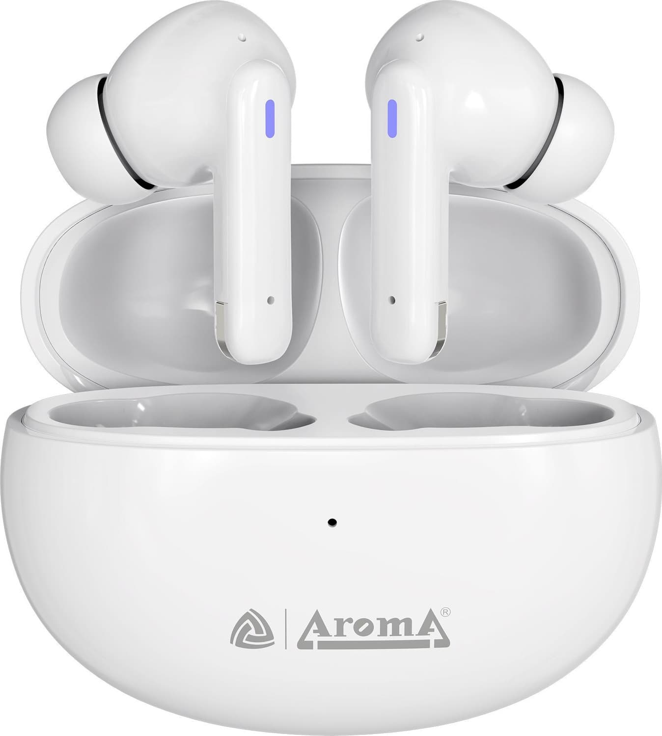 NB126 Royal Upto 40 Hours Playtime*Fast Charging Dual Pairing Heavy Bass Earbuds Bluetooth Headset (Glossy White, True Wireless)