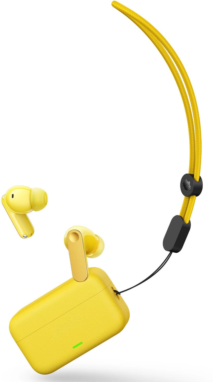 Buds T500 Pro TWS Earbuds with 12.4mm Drivers, Upto 50dB ANC, 56 HRS Playtime Bluetooth Headset (Yellow, True Wireless)
