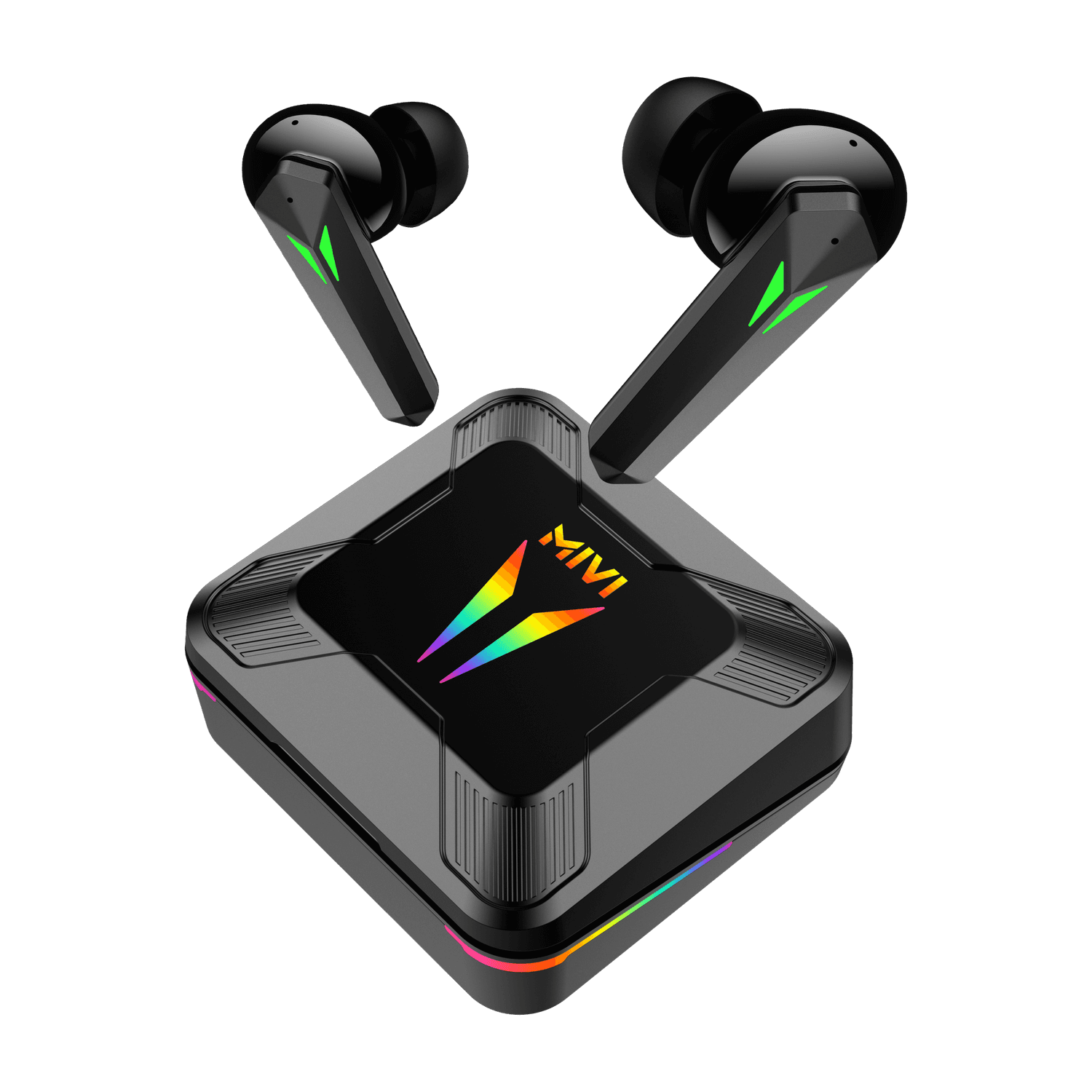 Mivi Commando X9 Earbuds, Dual RGB Lights, 35ms Low Latency Gaming, ENC, 72H Playtime Bluetooth Headset