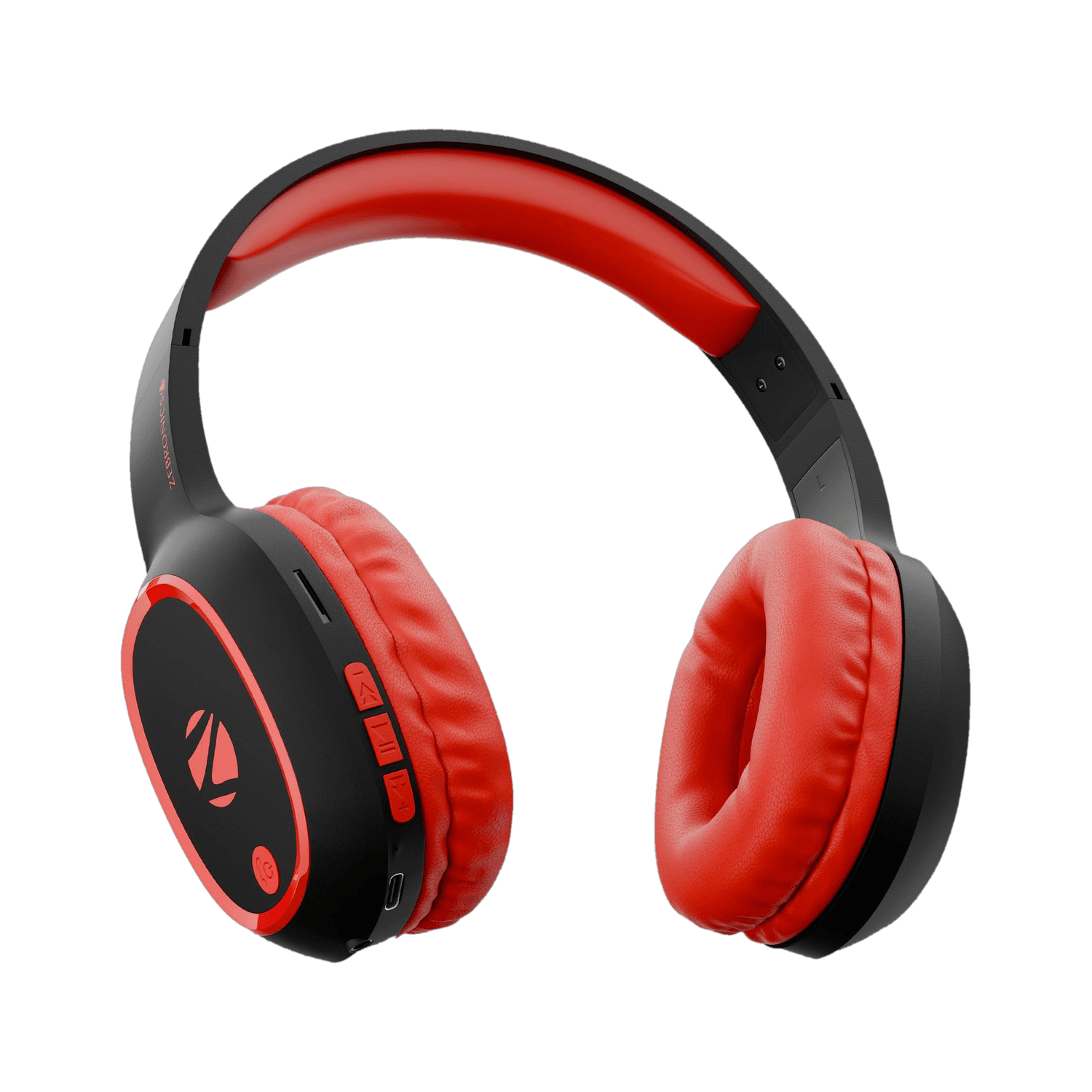 ZEBRONICS ZEB-THUNDER Bluetooth Headset (Red, On the Ear)