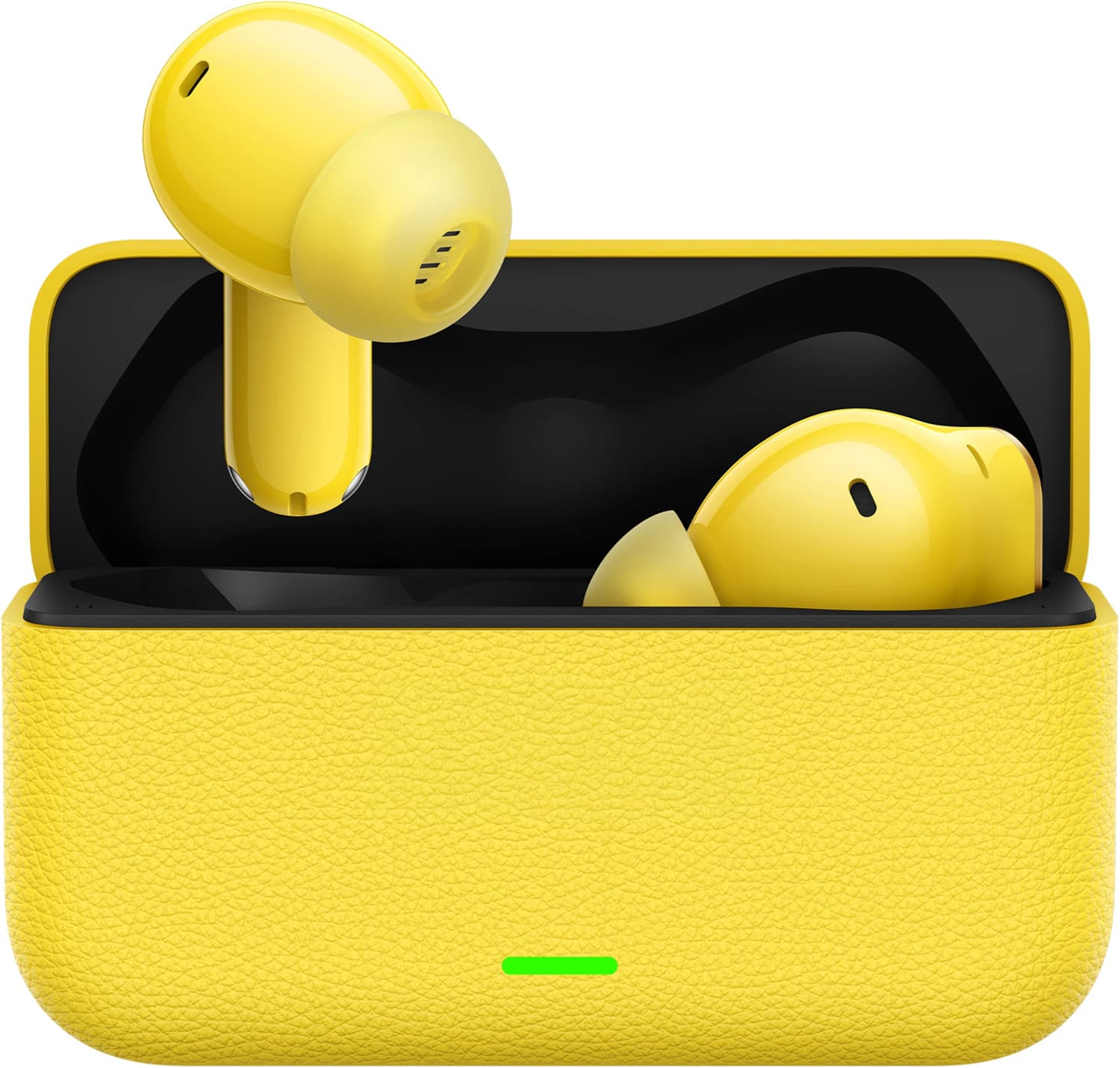 Buds T500 Pro with 50dB ANC|12.4mm Hi-res Drivers|Spatial Audio|56 Hrs Playtime Bluetooth Headset (Yellow, True Wireless)
