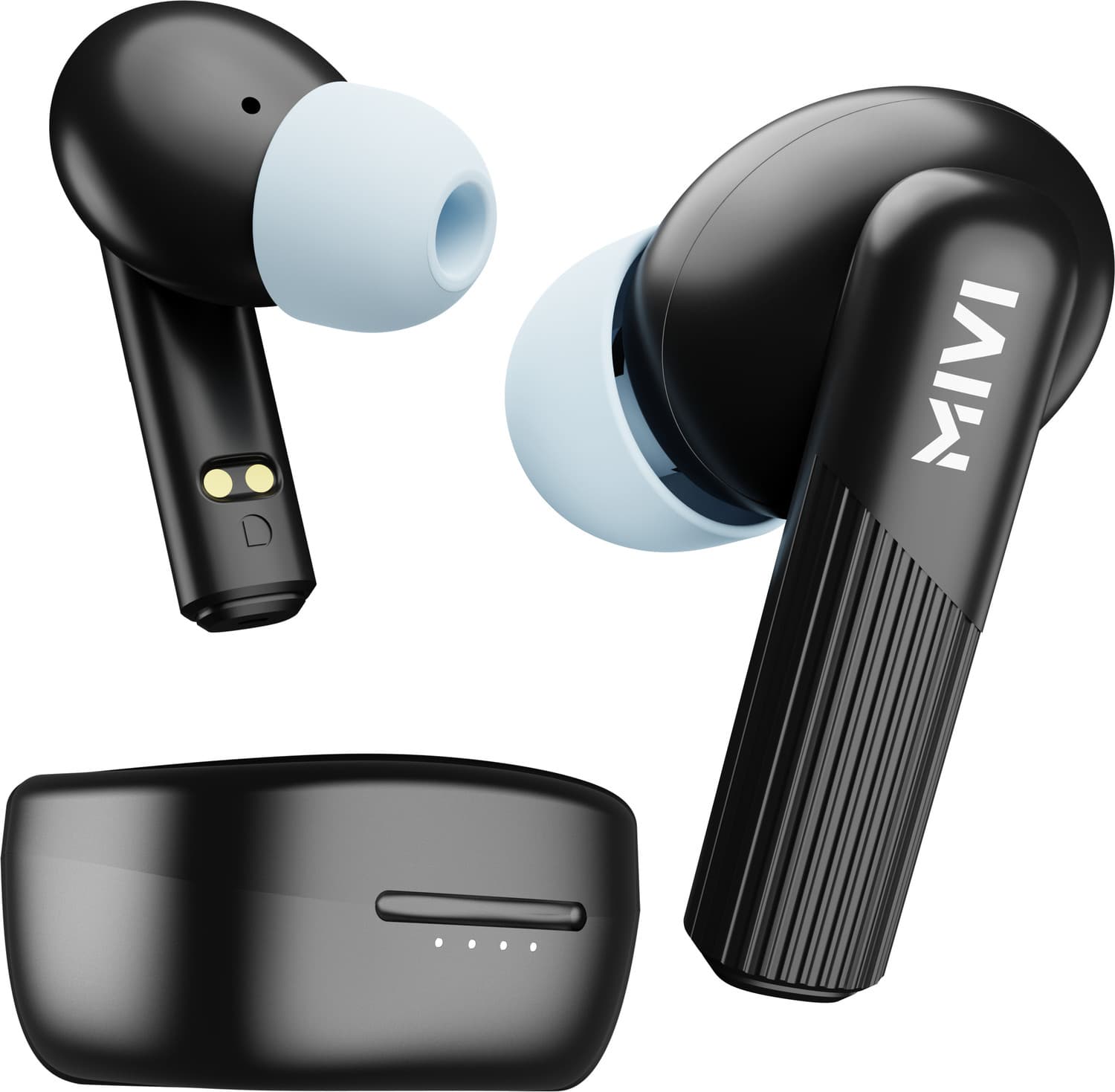Mivi DuoPods D3 TWS,13mm Driver,Rich Bass,50H Playtime,AI ENC,Low Latency,Type C,5.3 Bluetooth Headset