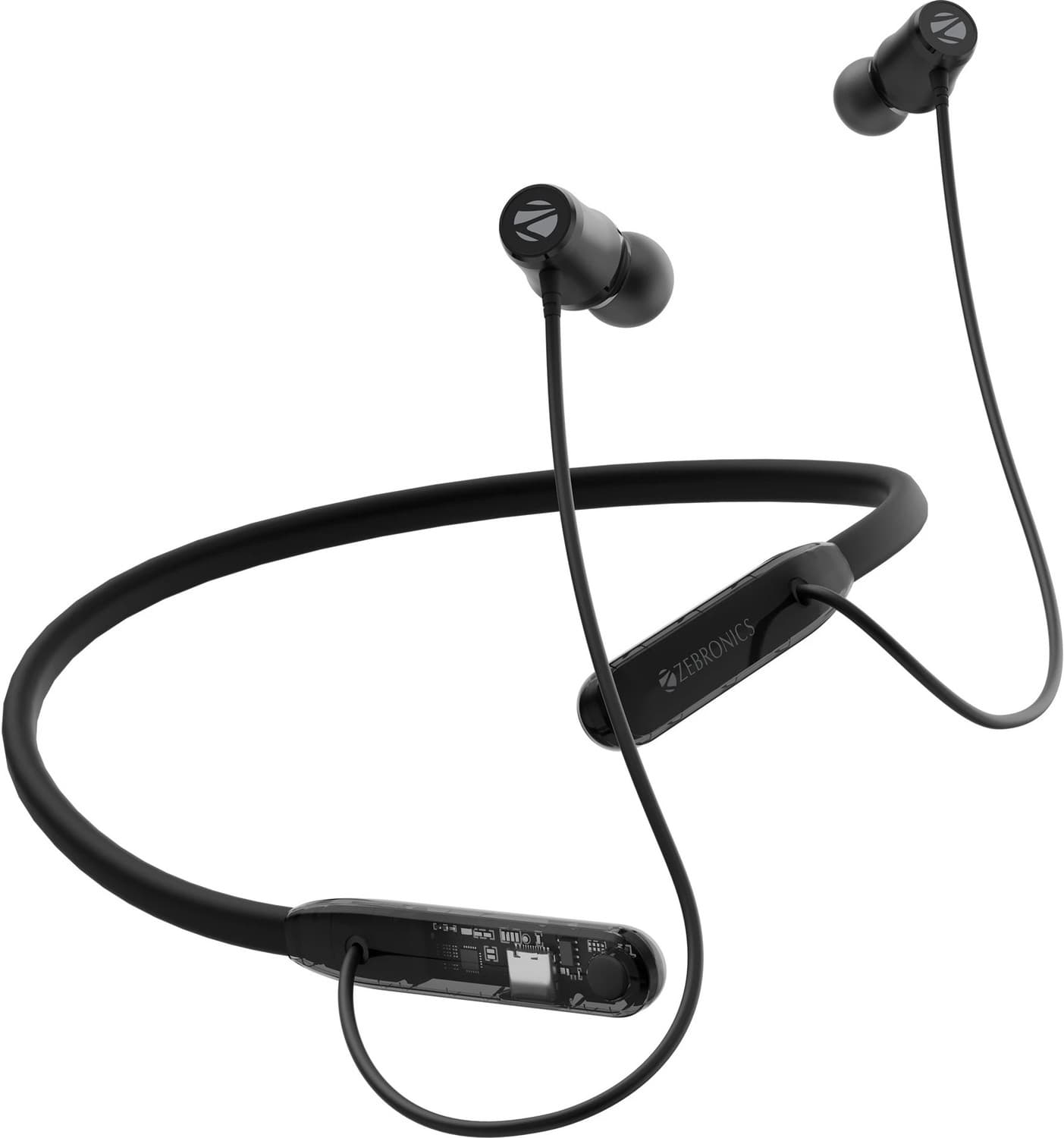 ZEBRONICS Raga F1 Neckband with 40H Playback, Magsnap (Magnetic Play|Pause),Rapid Charging Bluetooth